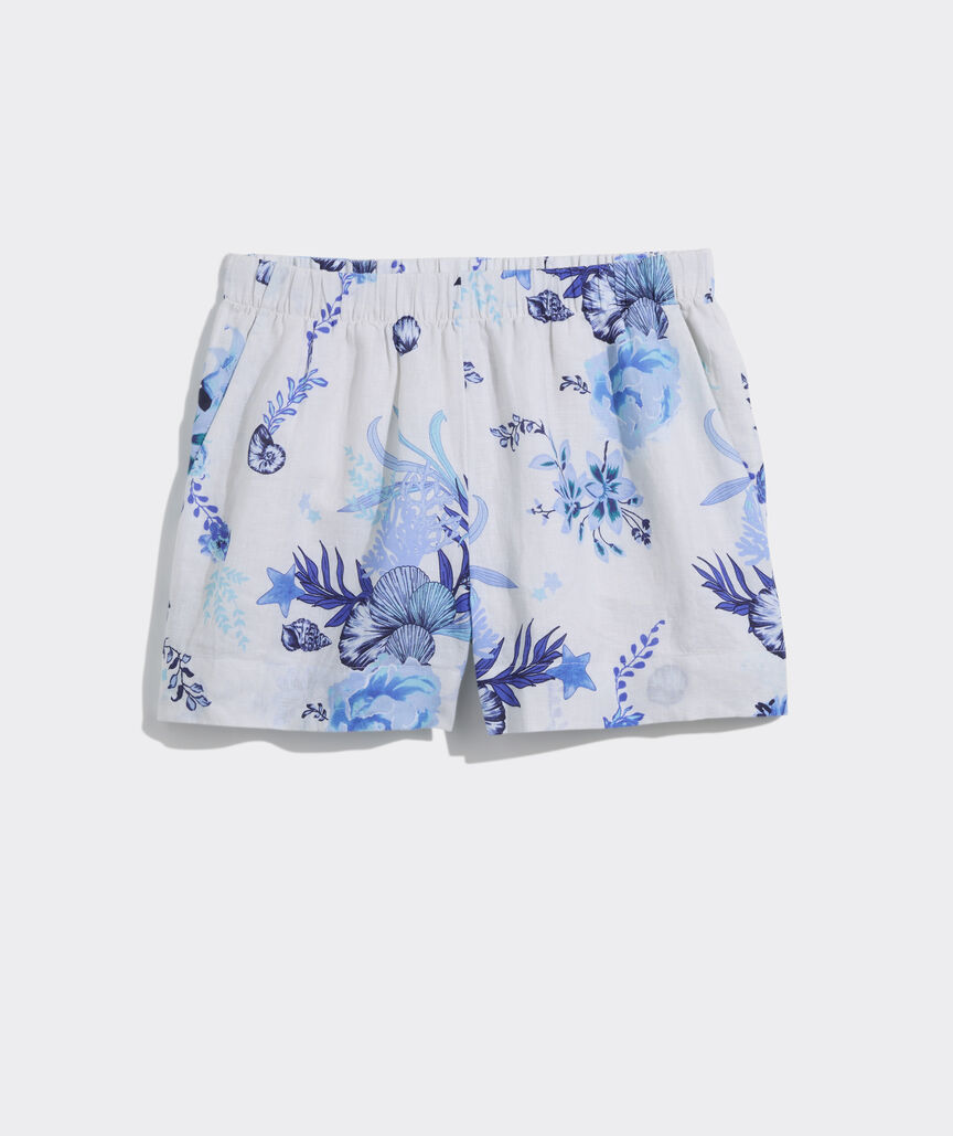3 1/2 Inch Linen Pull-On Shorts
