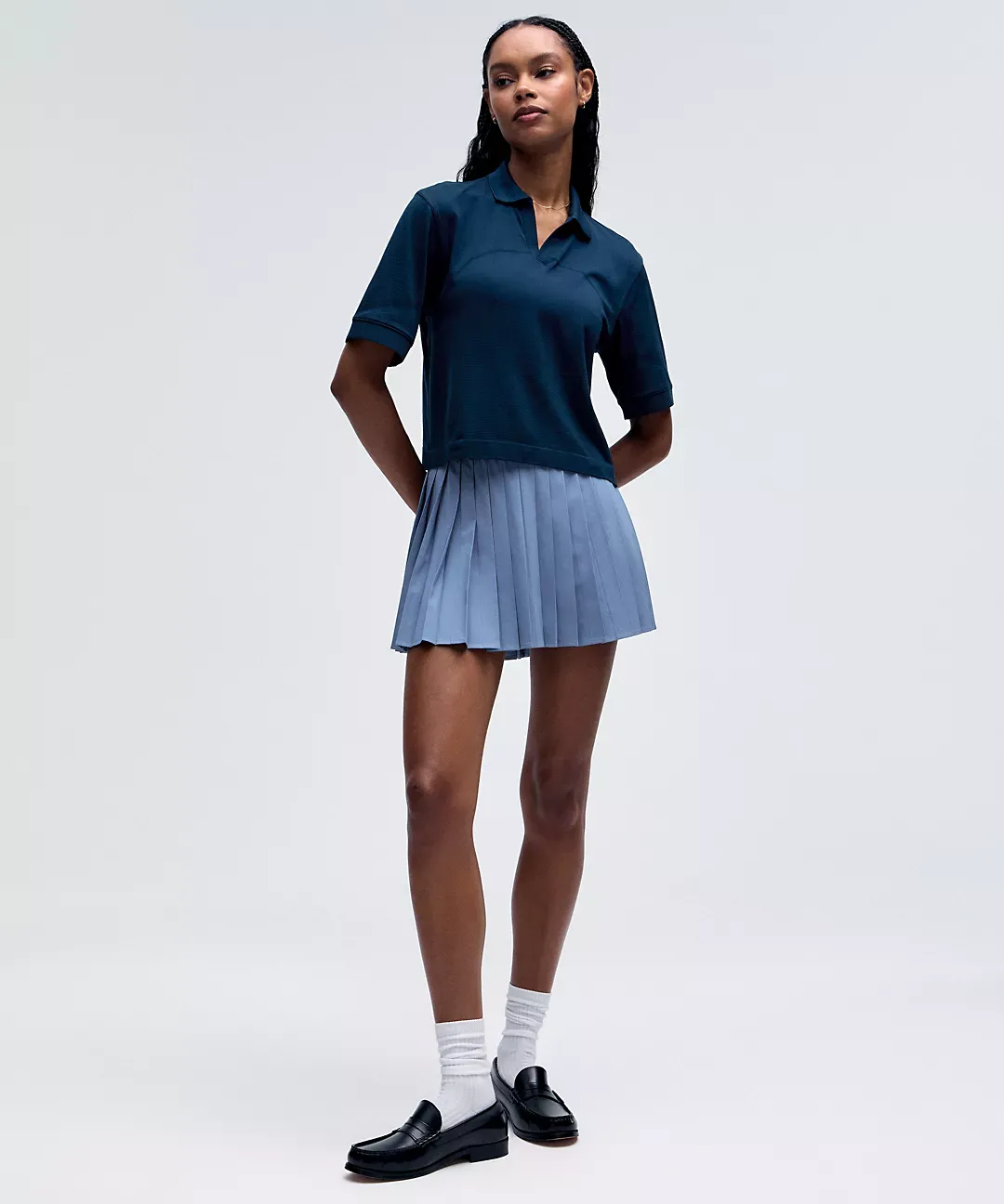 High-Rise Pleated Tennis Skirt
