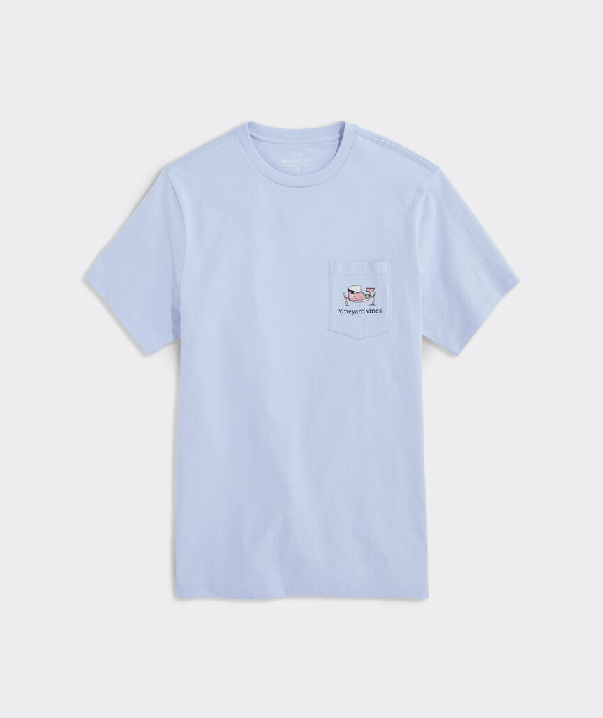 Spring Break Hammock Whale Short-Sleeve Pocket Tee
