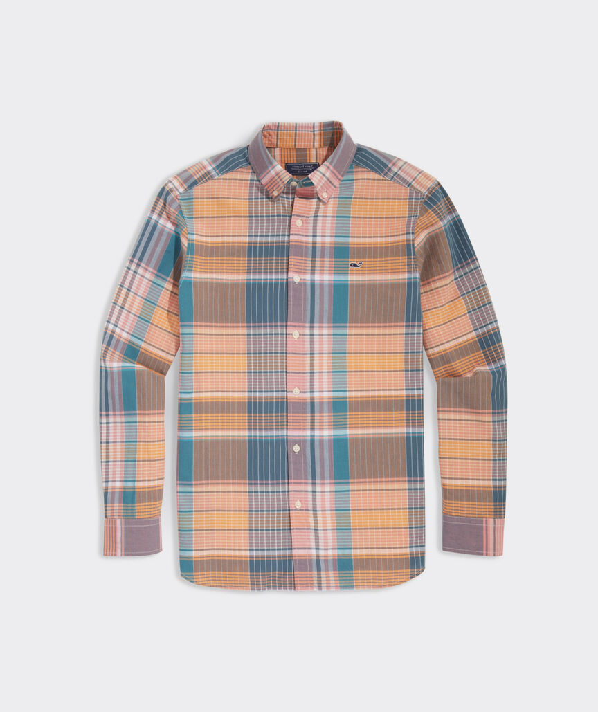 Cotton Madras Plaid Shirt