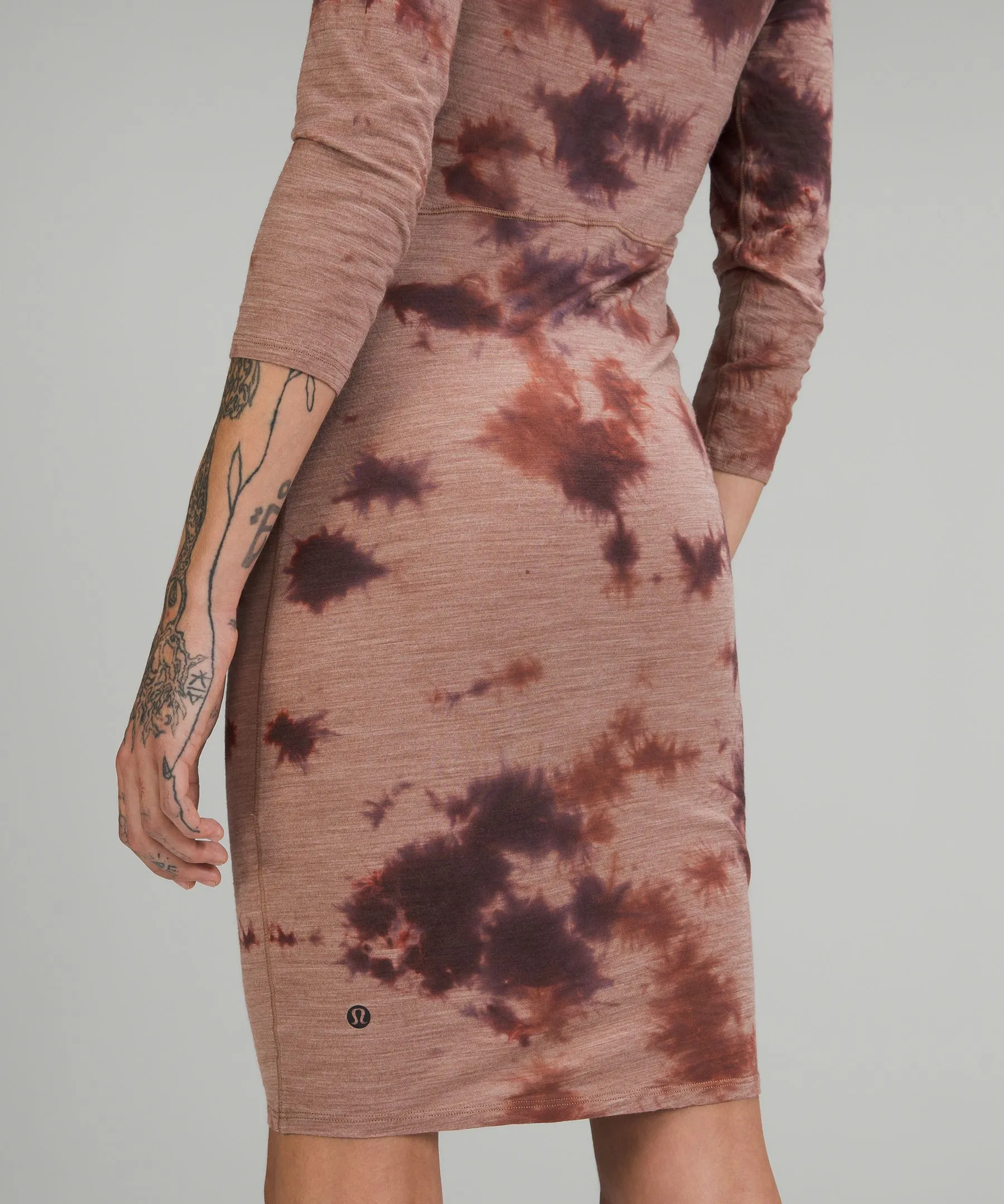 lab Wool-Blend Tie Dye Dress Online Only