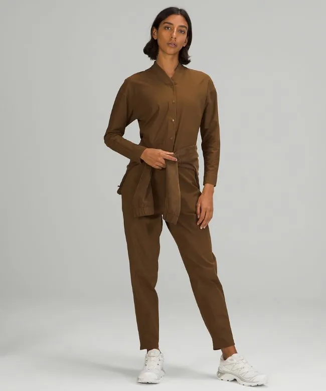 lab Woven Long Sleeve Jumpsuit