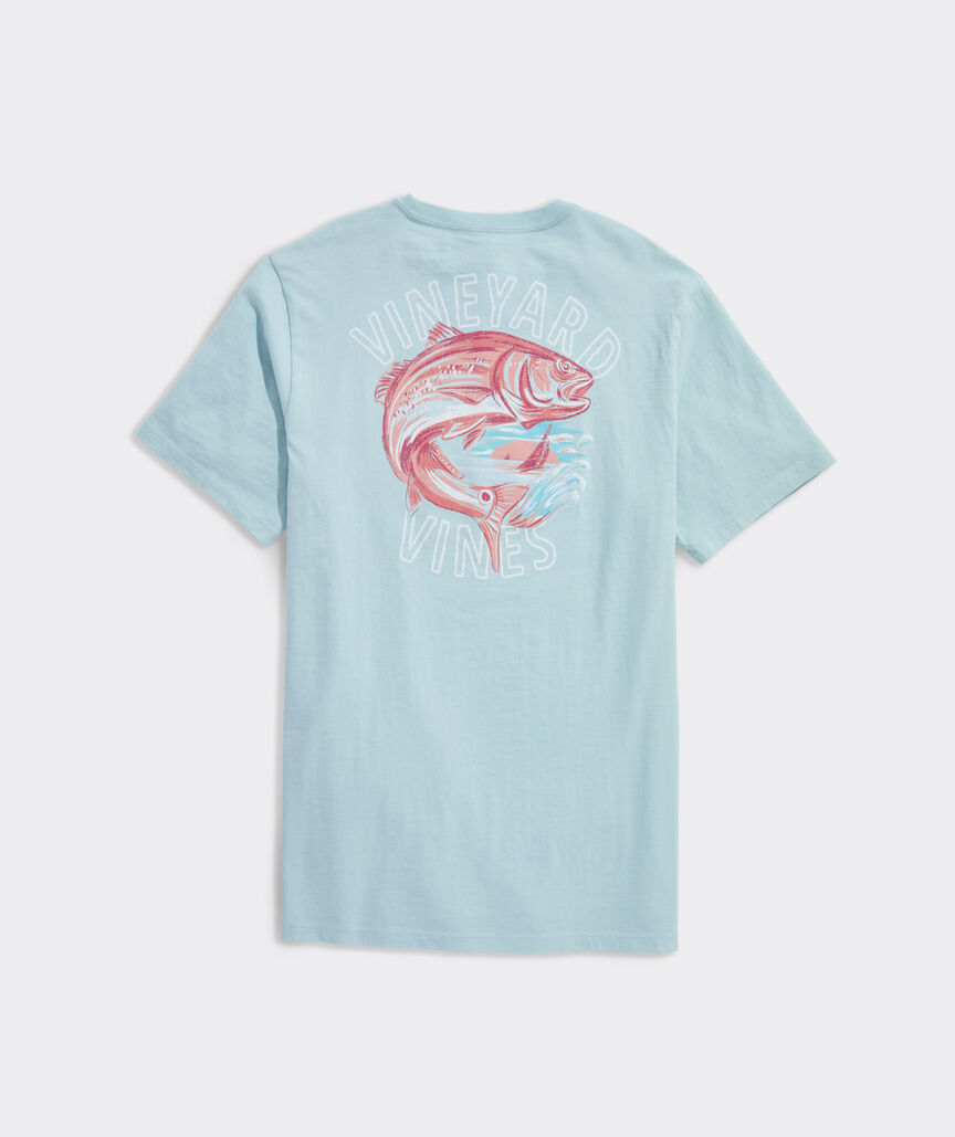 Painted Redfish Short-Sleeve Pocket Tee