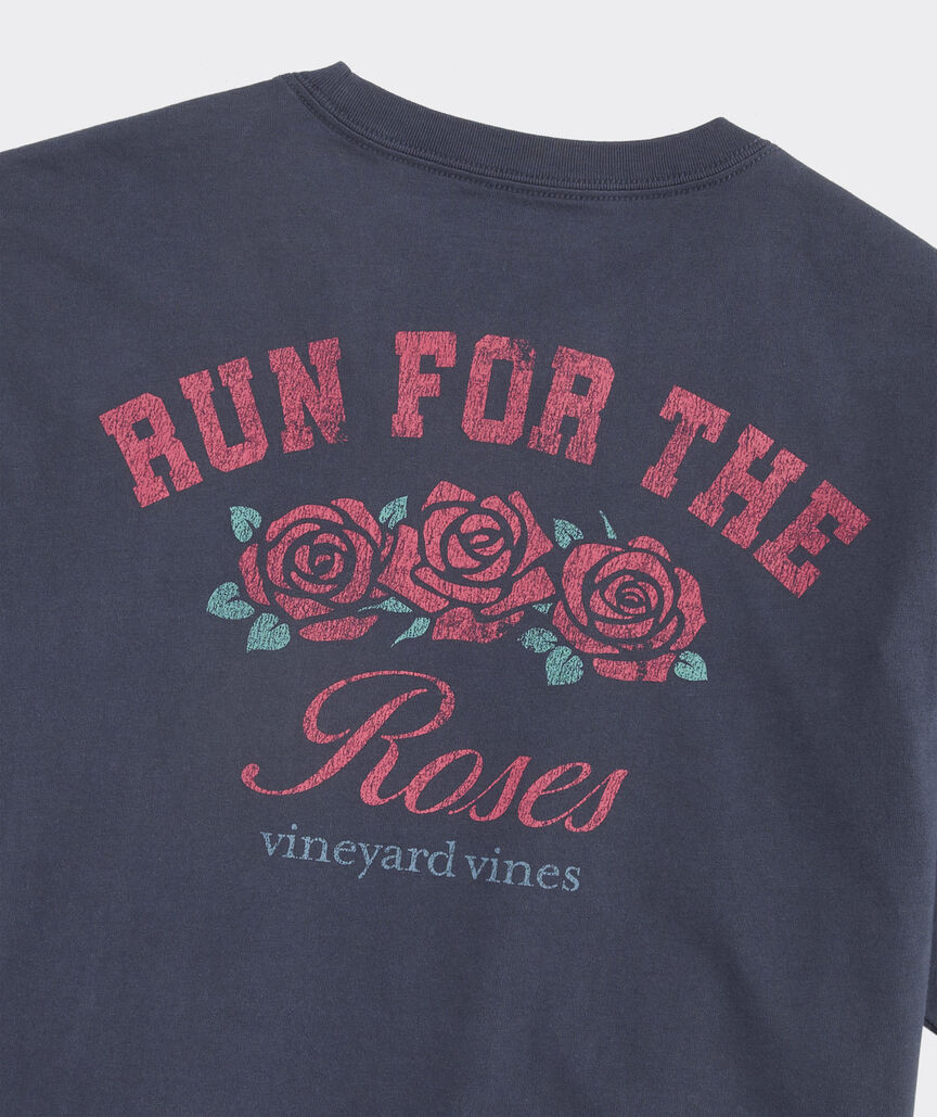 Kentucky Derby Run For The Roses Short-Sleeve Pocket Tee