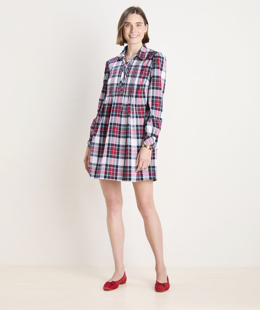 Pintuck Popover Dress