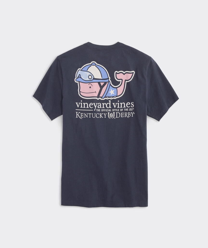 Kentucky Derby Jockey Whale Short-Sleeve Pocket Tee