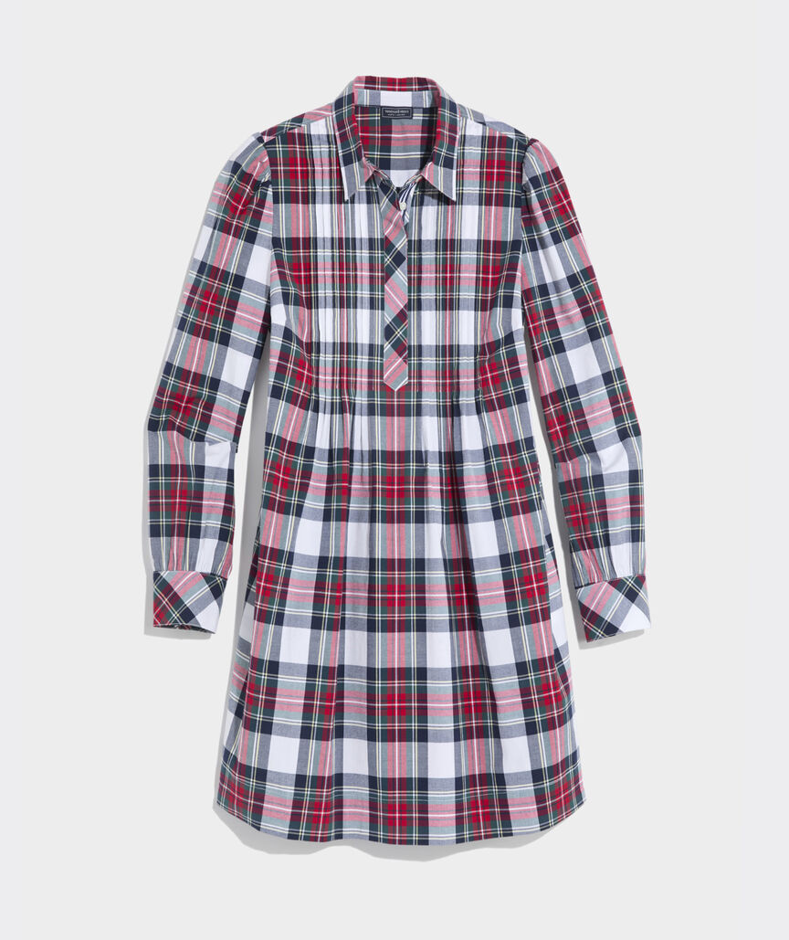 Pintuck Popover Dress