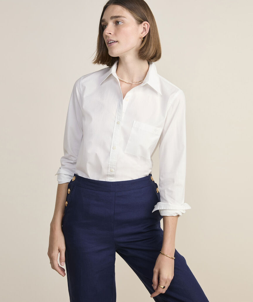 Quinn Poplin Button-Down