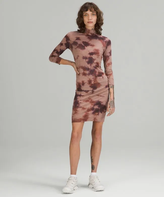 lab Wool-Blend Tie Dye Dress Online Only