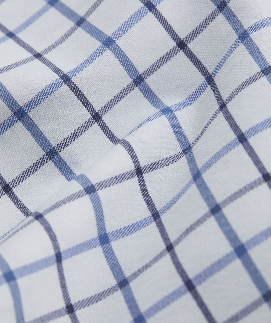 Moorings Tattersall Performance Cotton Shirt