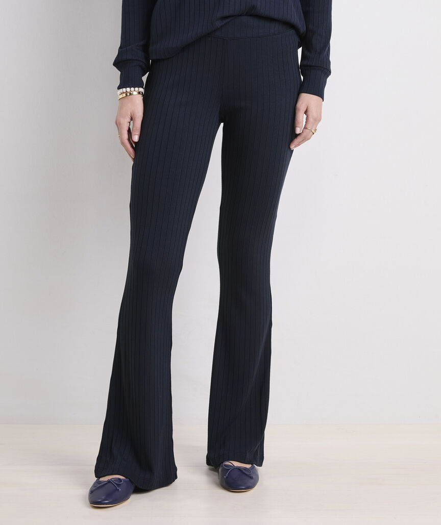 Ribbed Dreamcloth® Flare Leg Pants