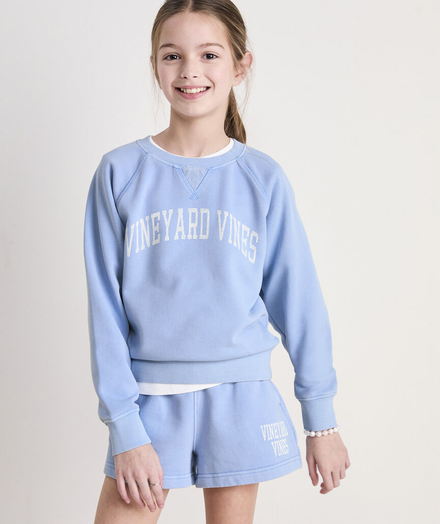 Girls' Raglan Crewneck Sweatshirt