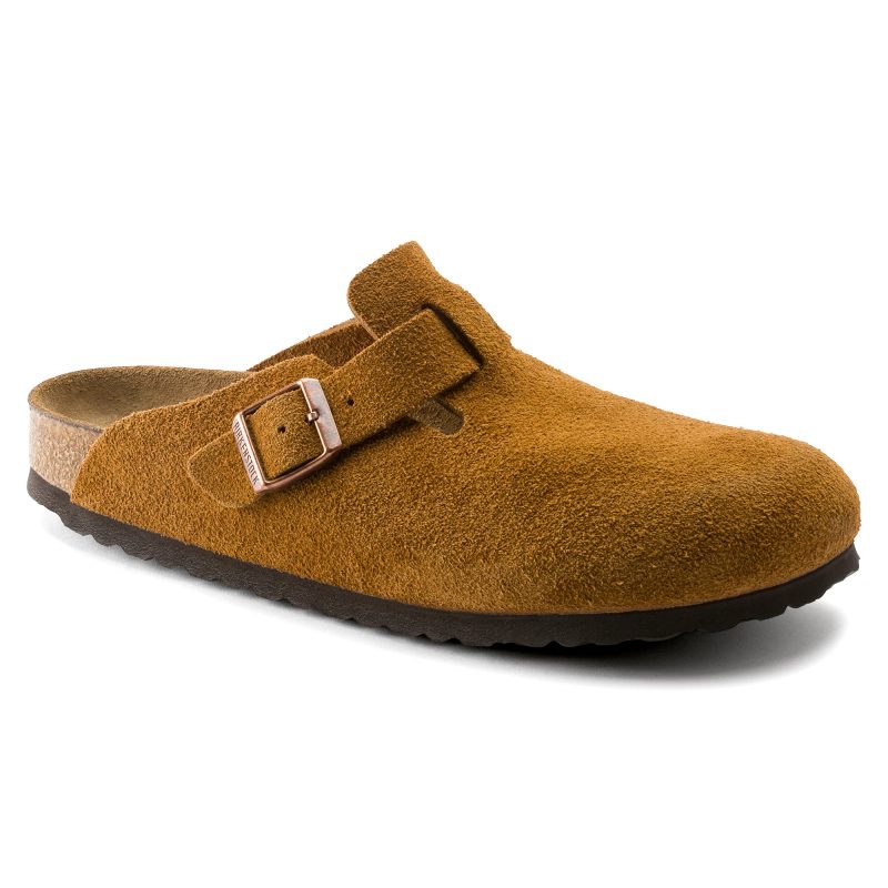 Boston Soft Suede Mink Footbed