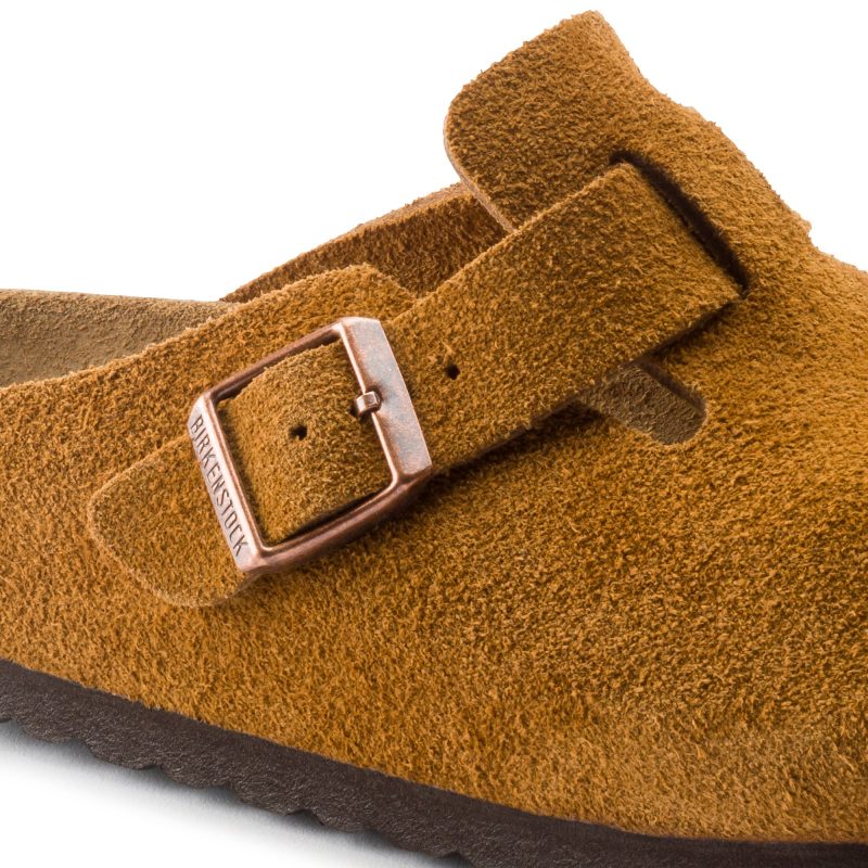 Boston Soft Suede Mink Footbed