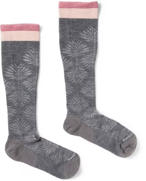Full Floral Wide-Calf Socks - Women's
