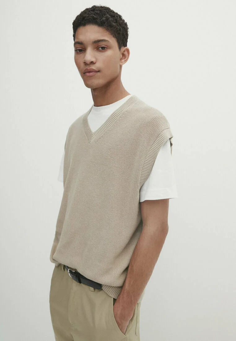 Massimo Dutti V-NECK - Maglione