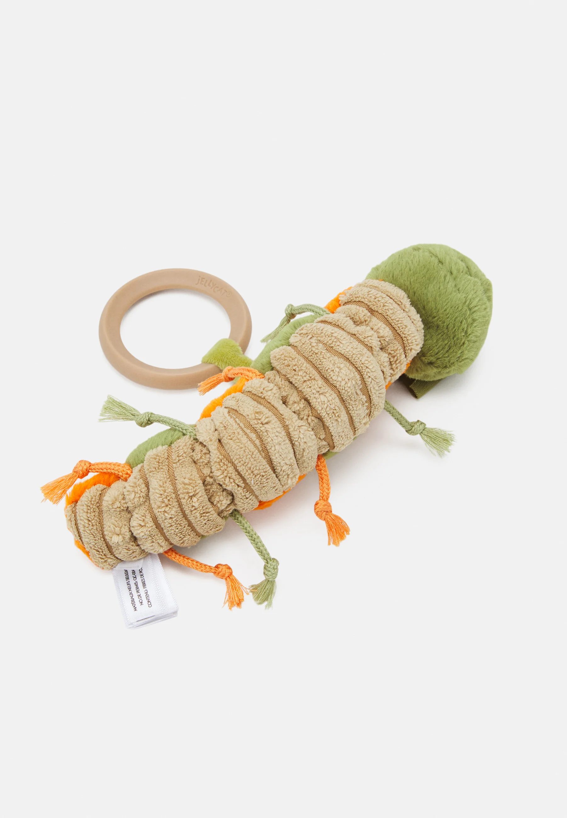 Jellycat LITTLE CHRISTOPHER CATERPILLAR RATTLE UNISEX - Giochi per bimbi