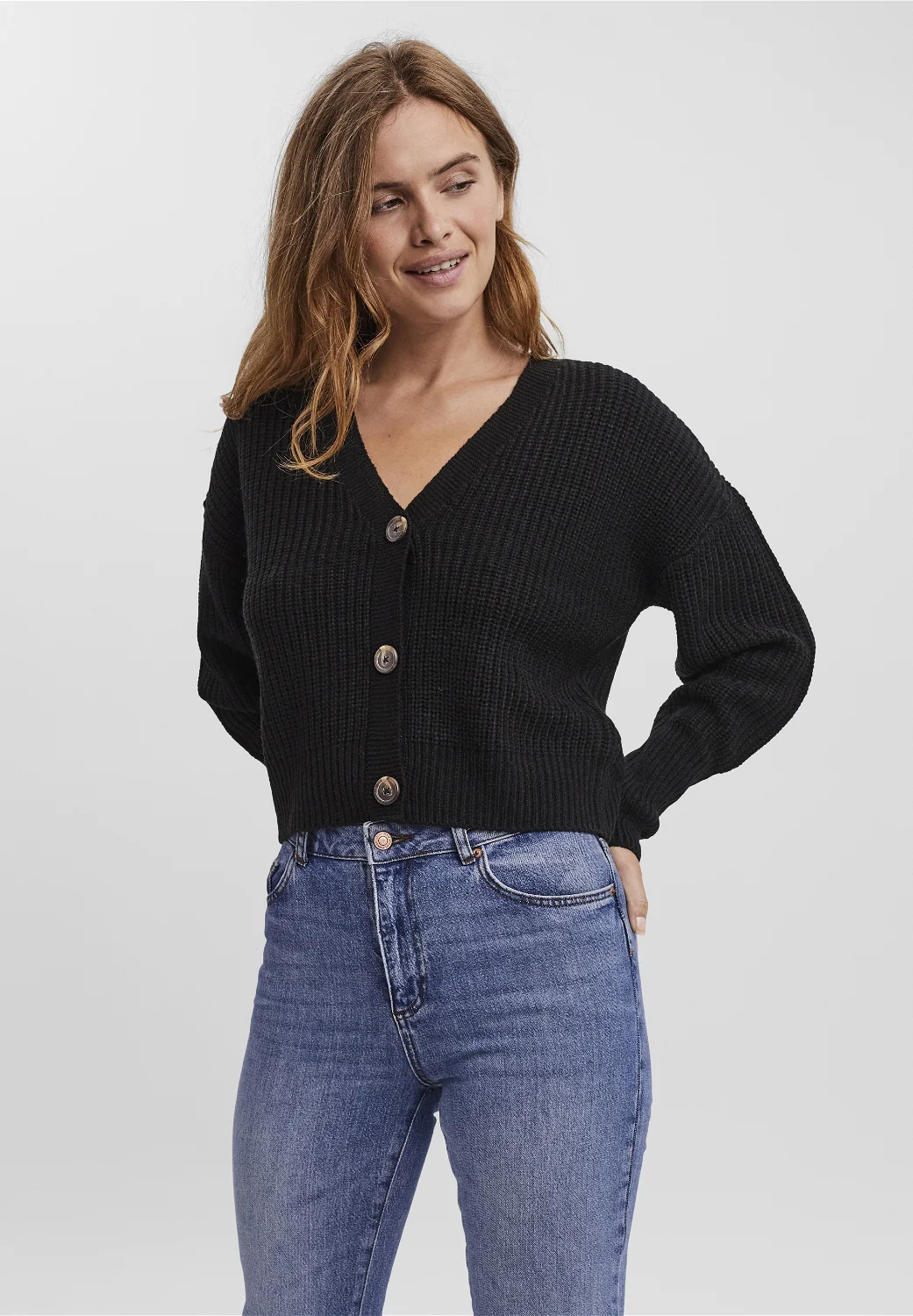 Vero Moda V-NECK CUFF - Cardigan