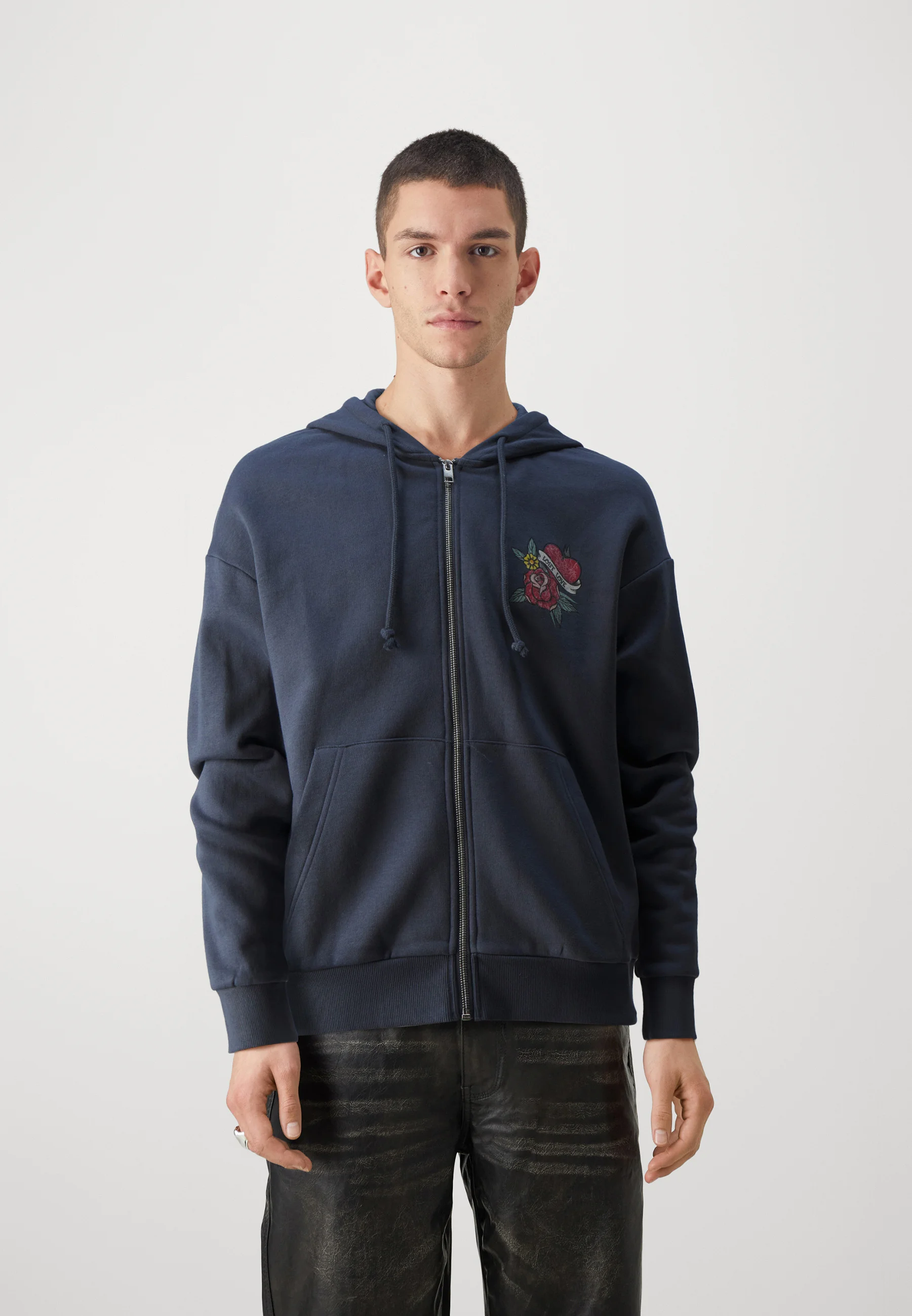 Jack & Jones JOREAGLE SKULL ZIP HOOD UNISEX - Felpa con zip