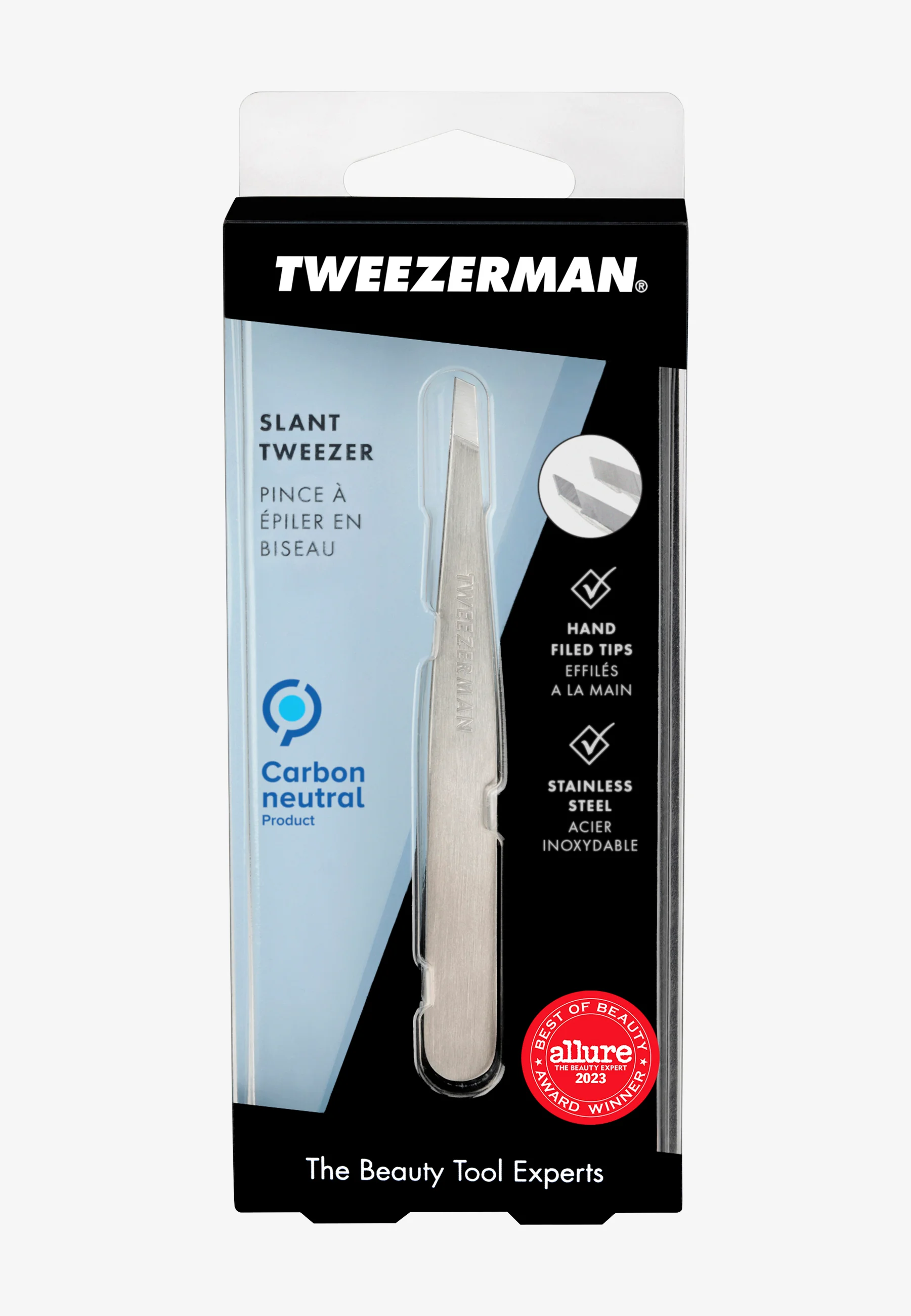 TWEEZERMAN ROSE GOLD SLANT TWEEZER - Accessori depilazione