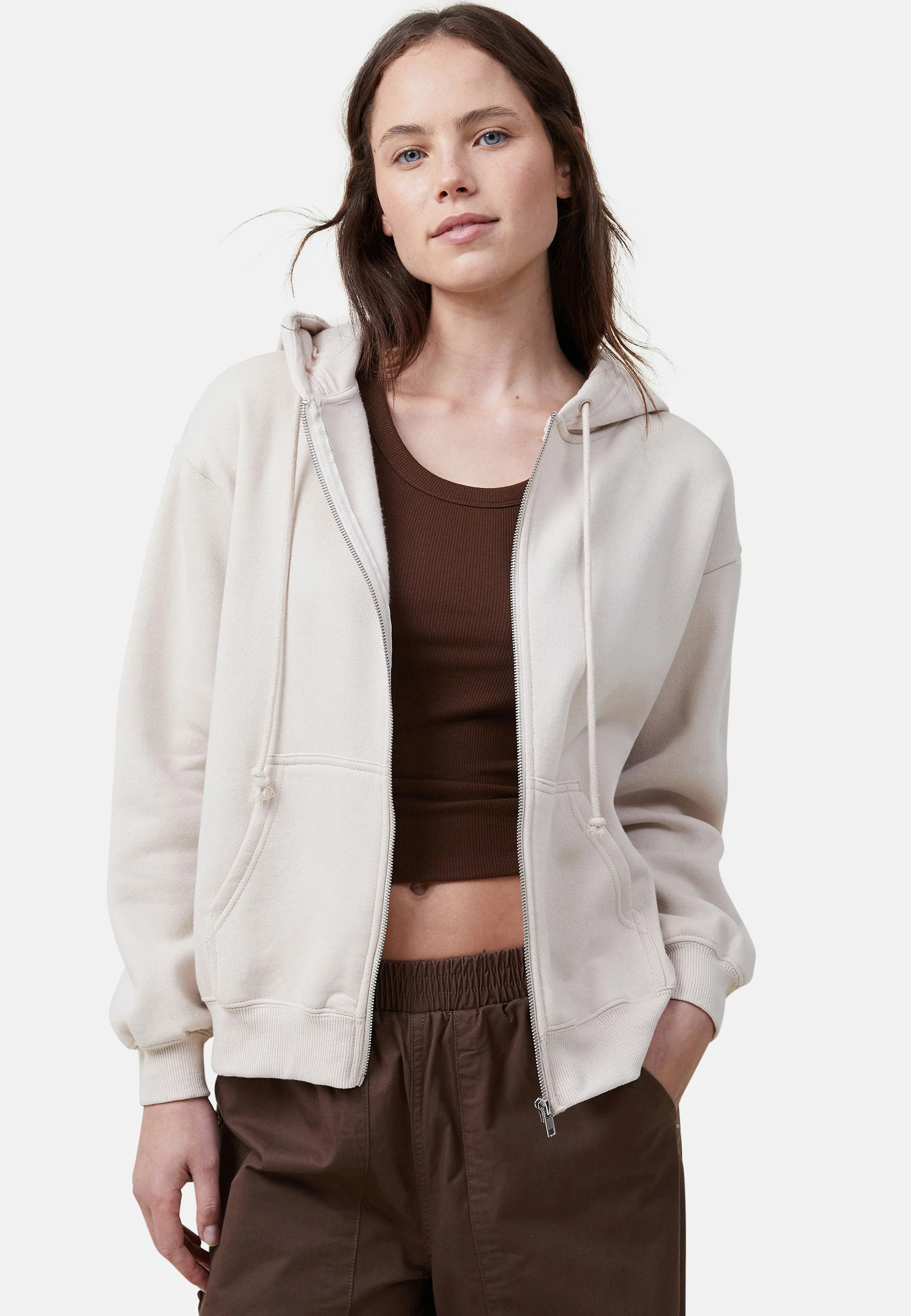 Cotton On CLASSIC ZIP THROUGH- Felpa con zip