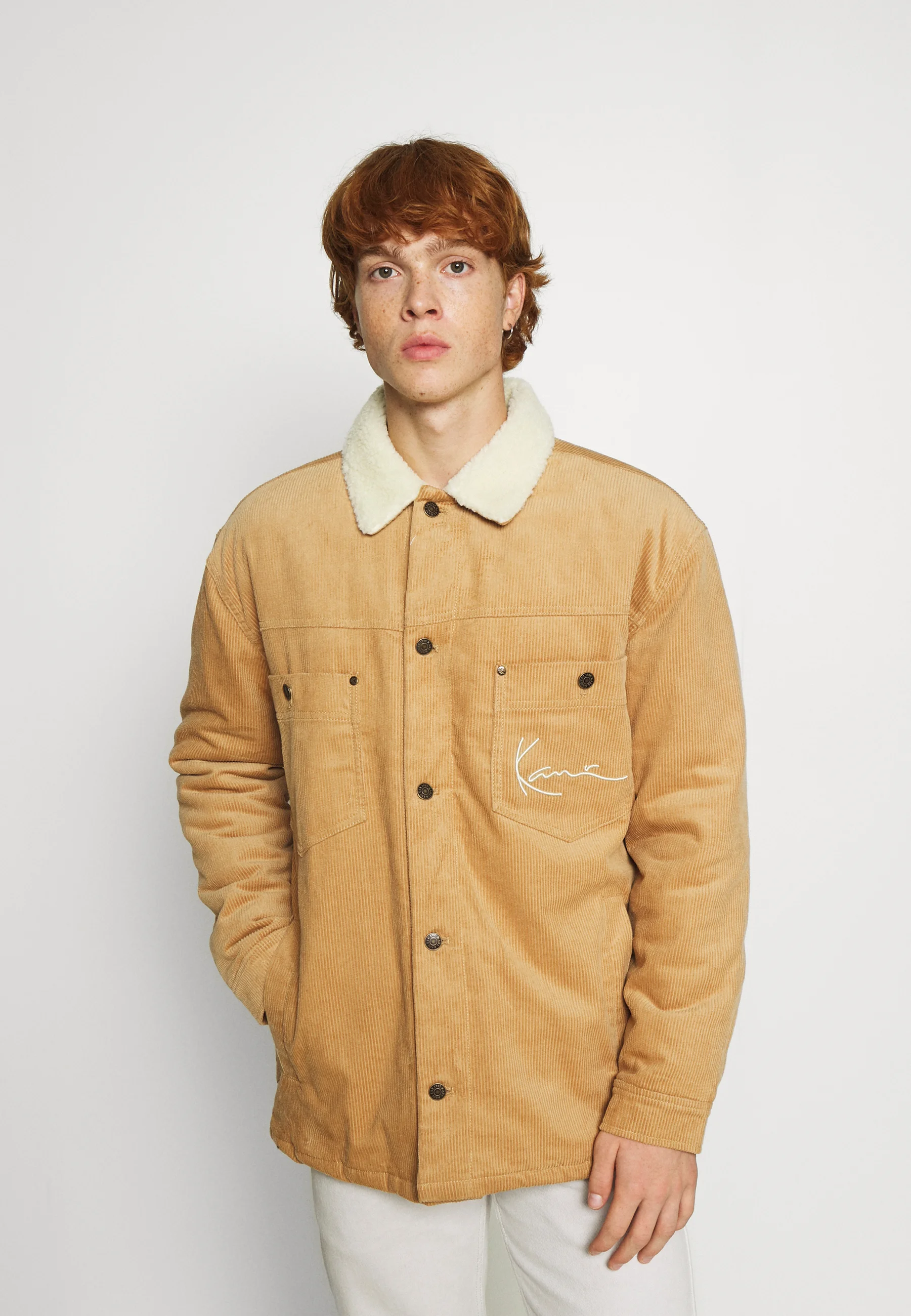Karl Kani CHEST SIGNATURE SHIRT JACKET UNISEX- Giacca da mezza stagione