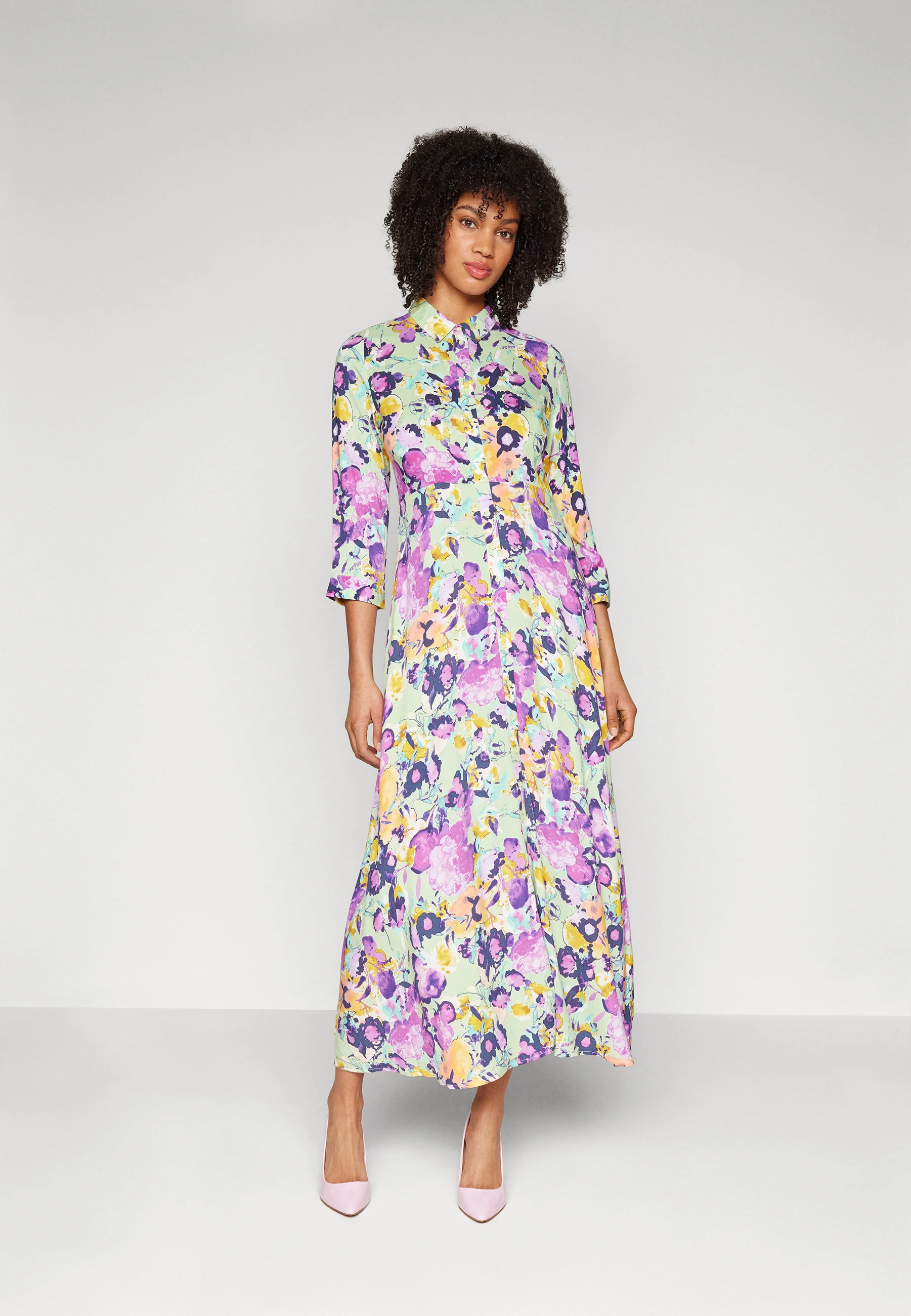 YAS YASSAVANNA LONG SHIRT DRESS - Vestito lungo