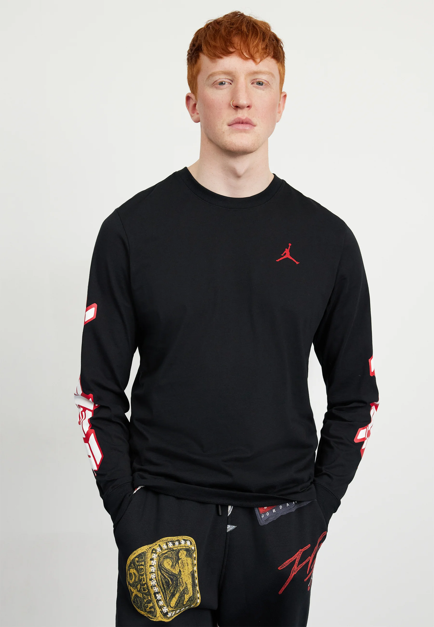 BRAND CREW - Maglietta a manica lunga