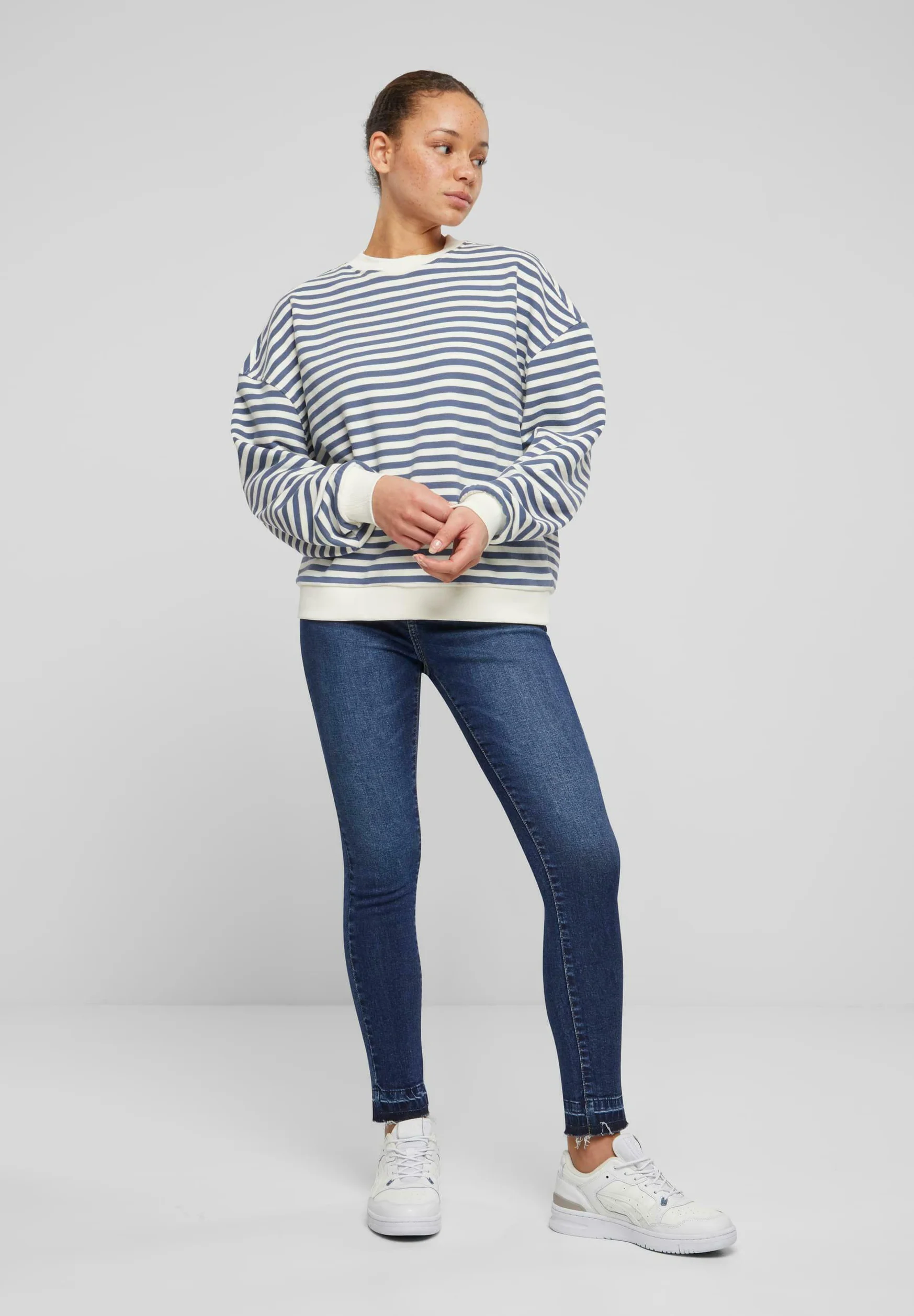 STRIPED CREWNECK - Felpa
