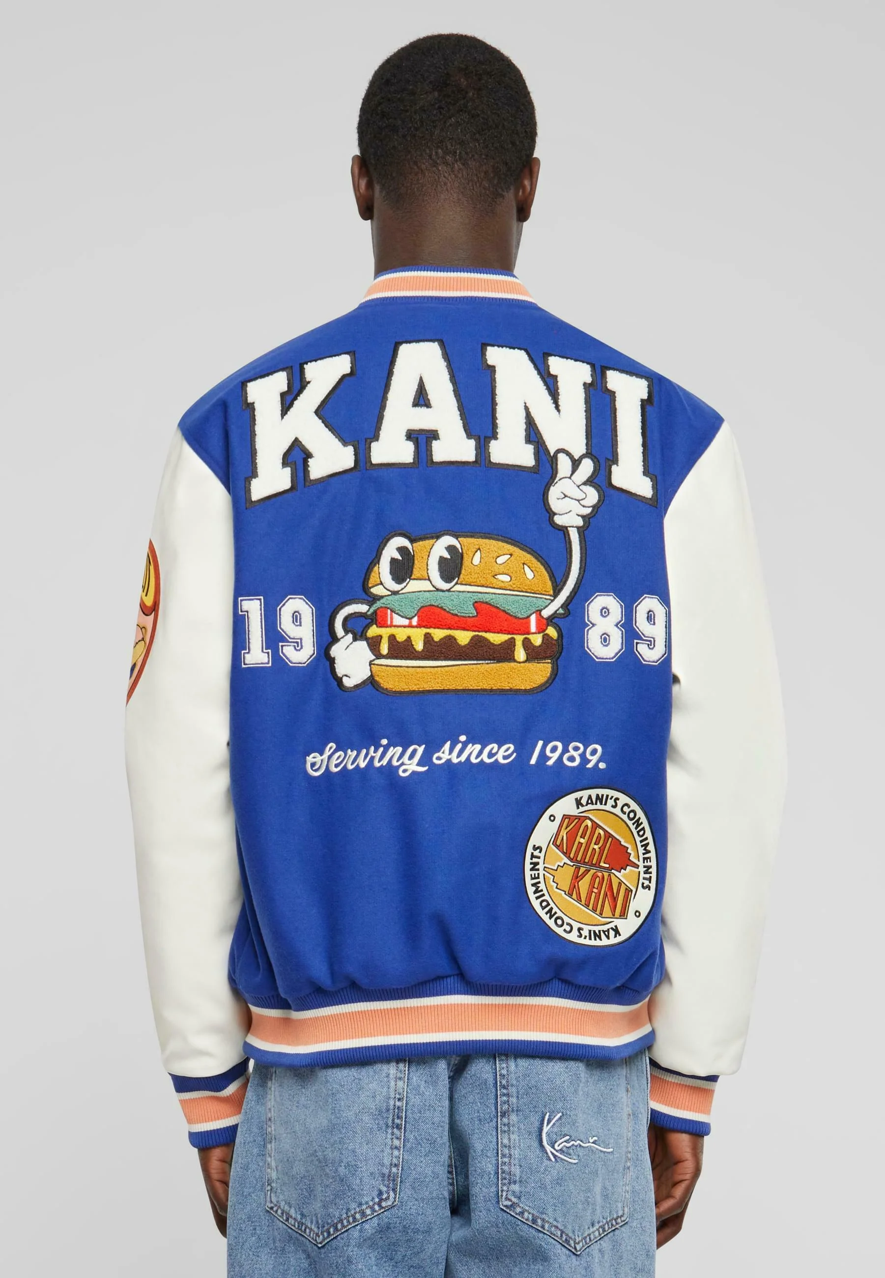 Karl Kani BLOCK PATCH COLLEGE - Giubbotto Bomber