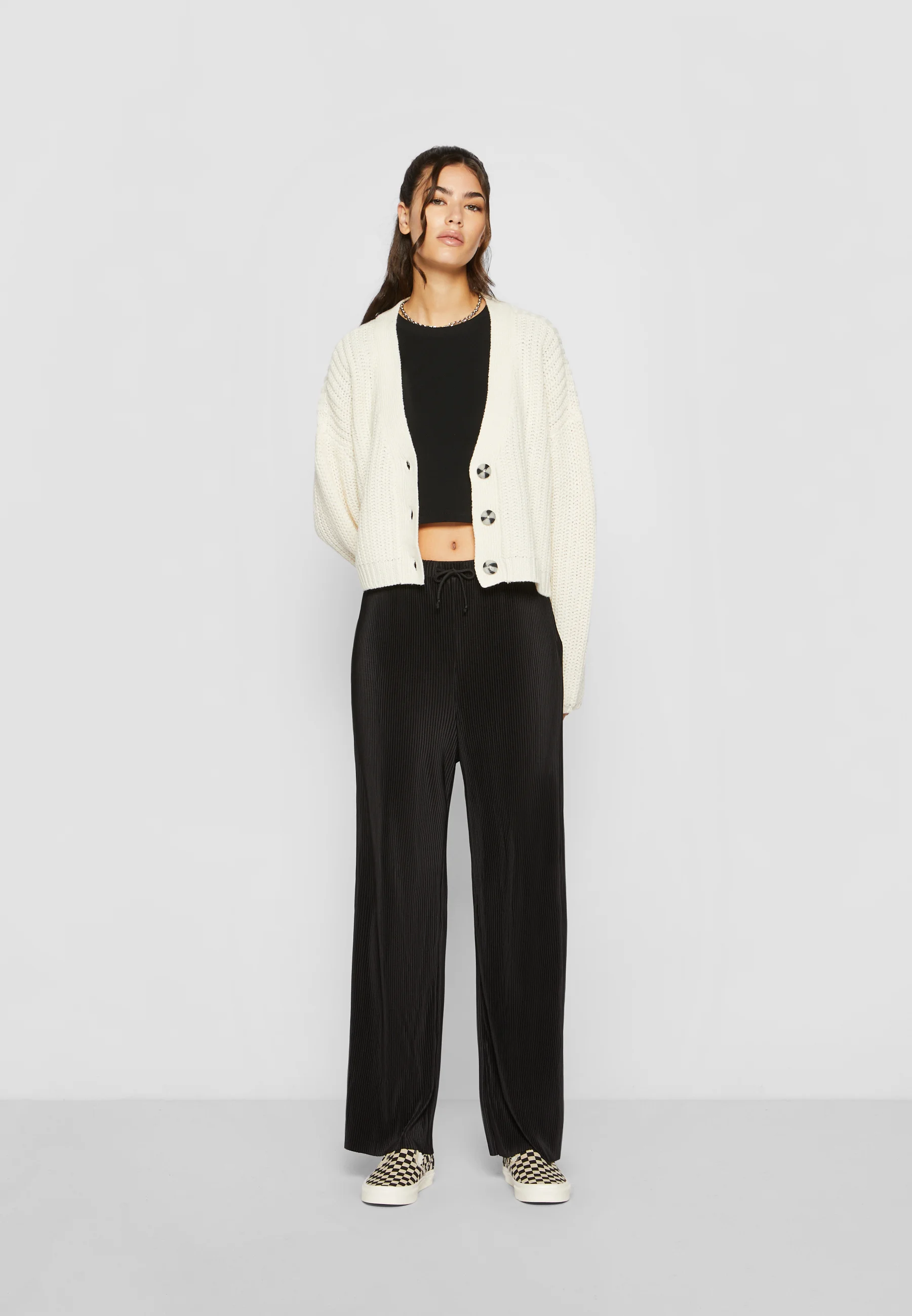 STRETCH JERSEY CROPPED TEE - T-shirt basic