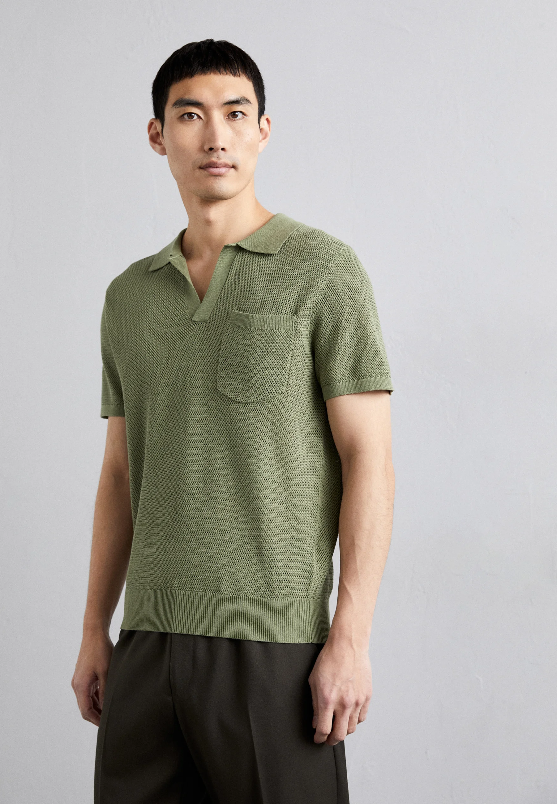 J.LINDEBERG BEN OPEN COLLAR - Polo