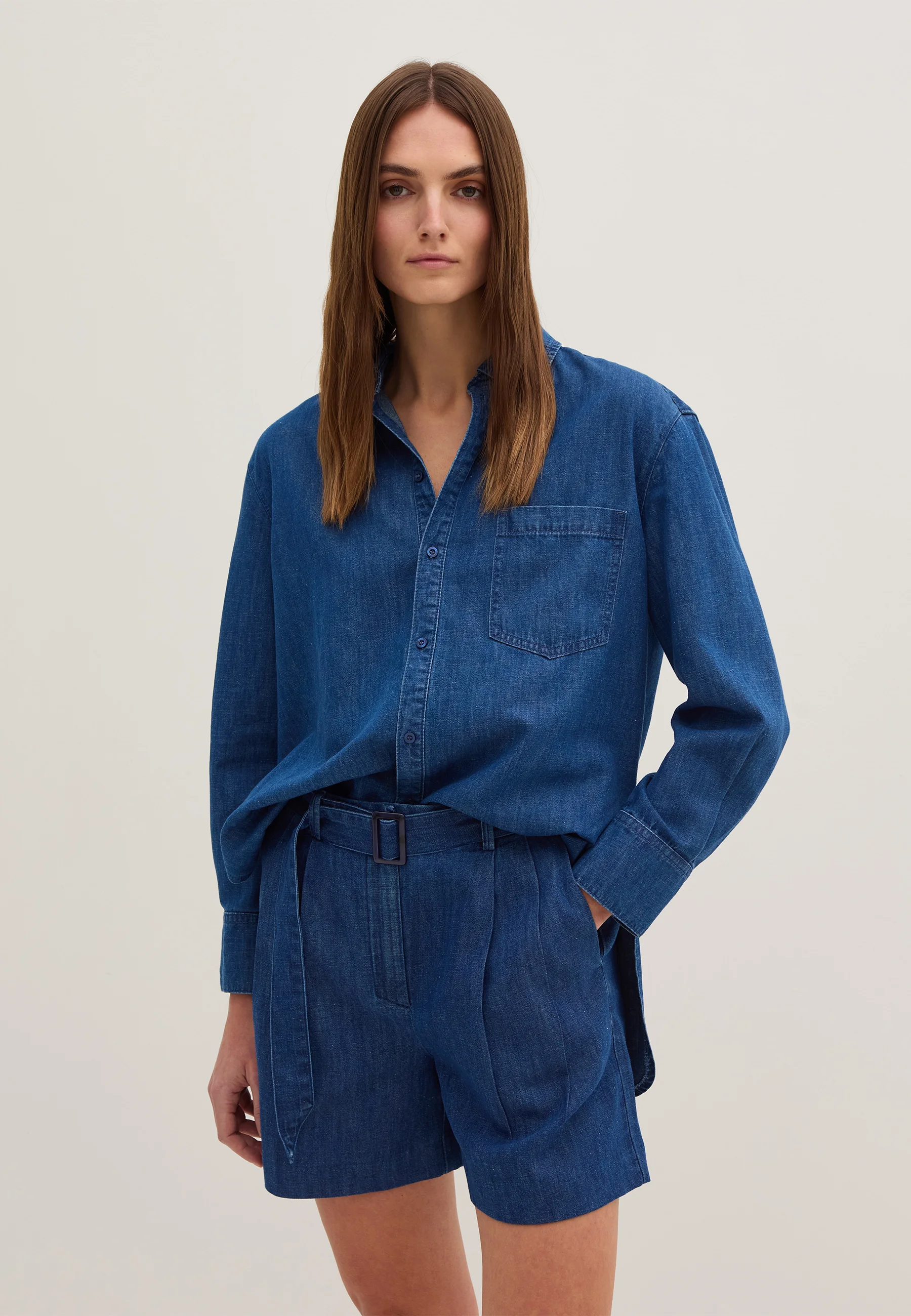 Stefanel WITH BELT - Shorts di jeans