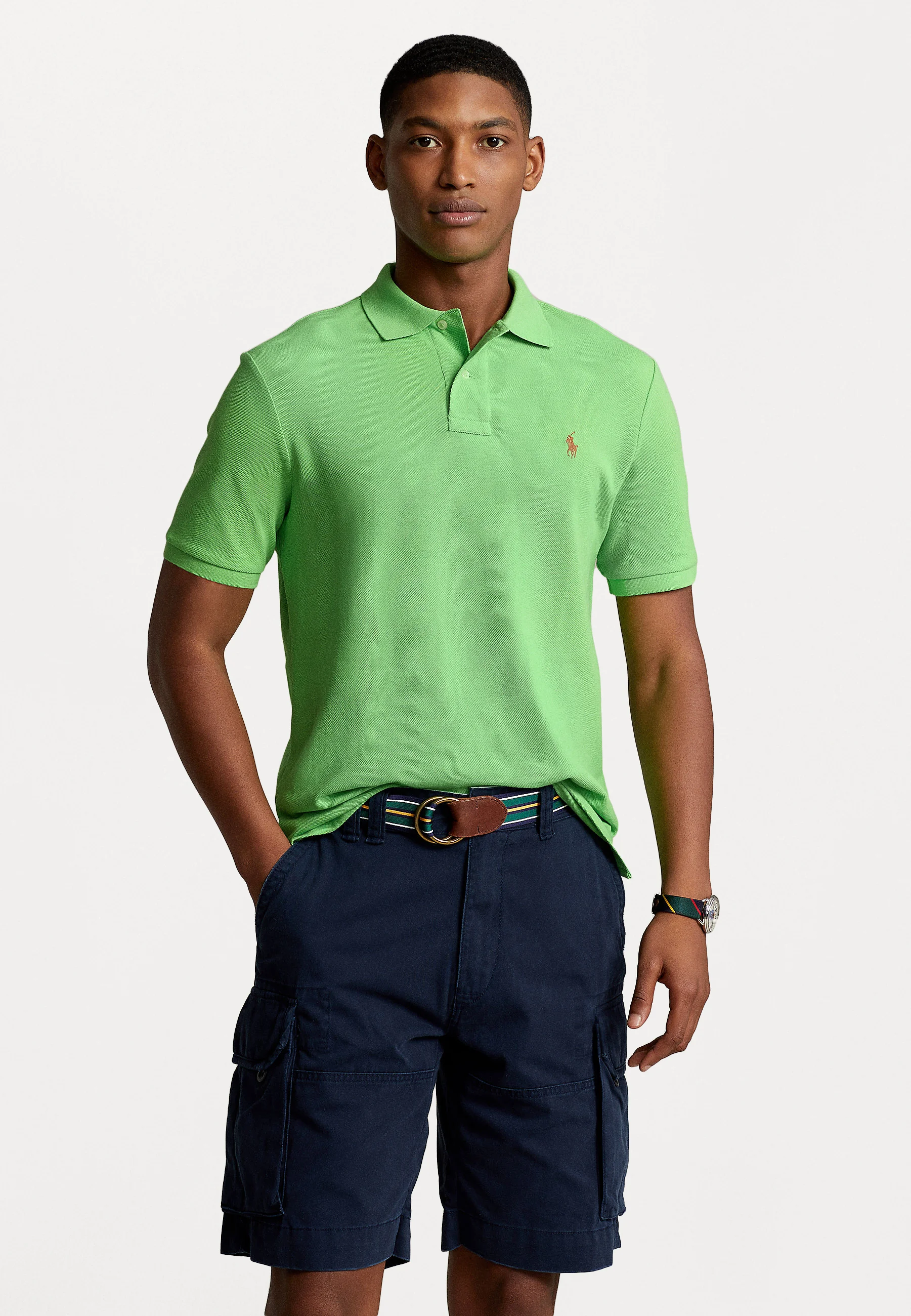 CUSTOM SLIM FIT MESH POLO SHIRT - Polo