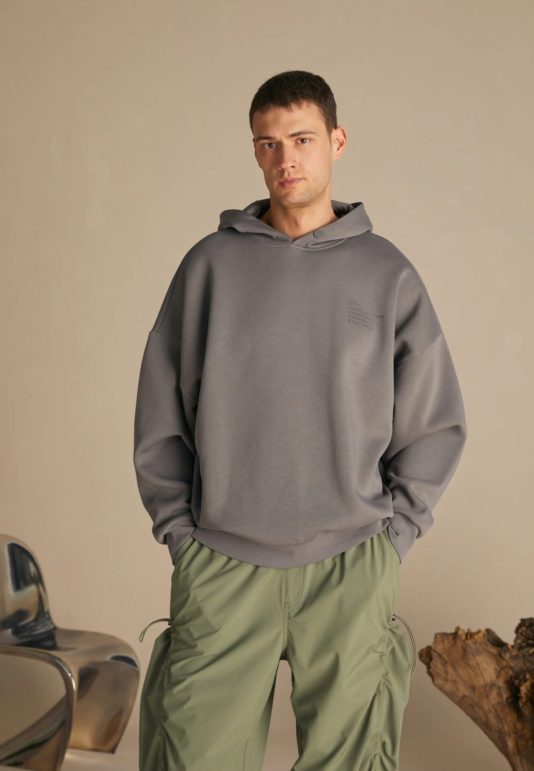 Zign Studio OVERSIZED HOODIE - Felpa