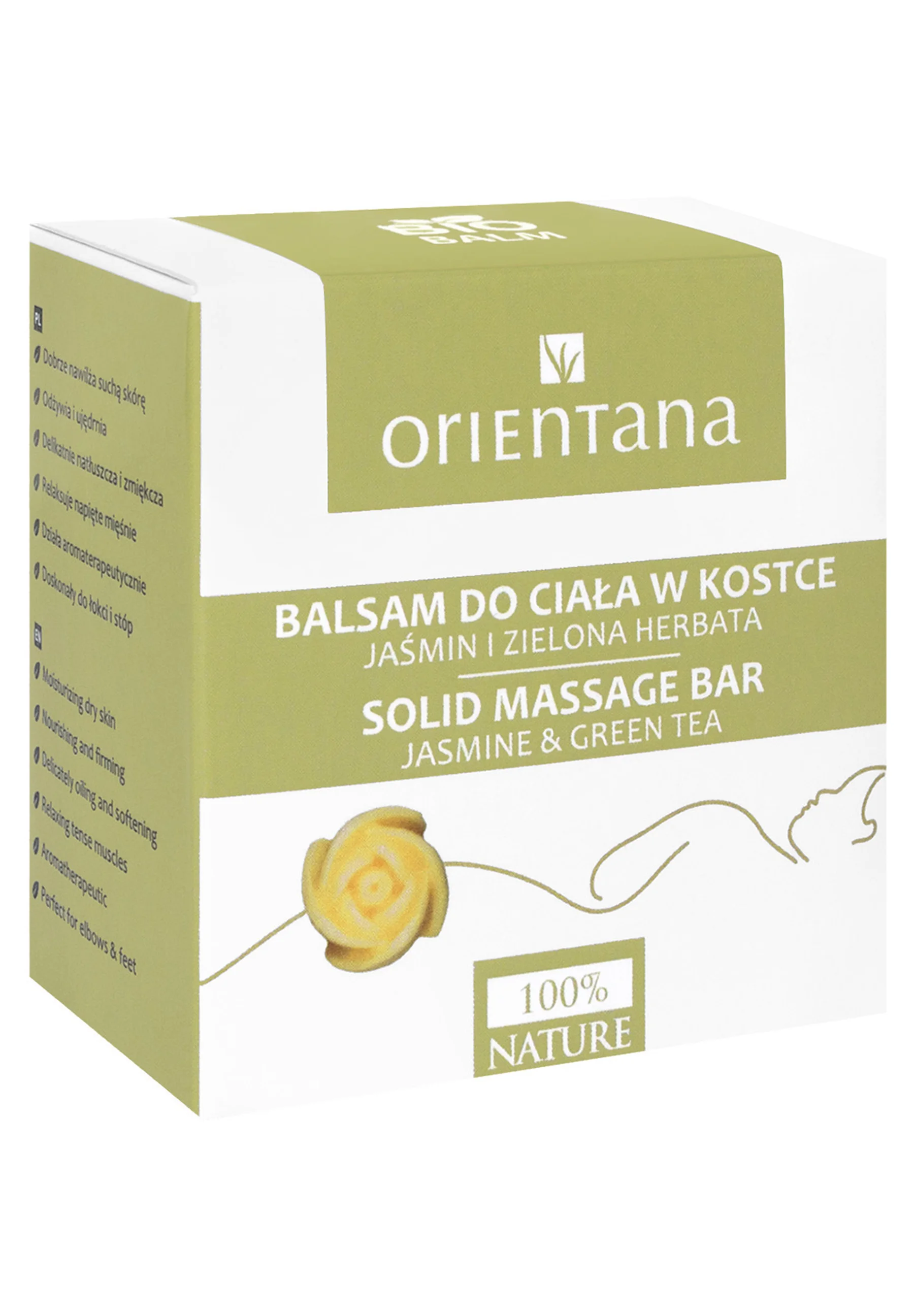 ORIENTANA JASMINEGREEN TEA MASSAGE BAR, 60 G - Accessori skincare