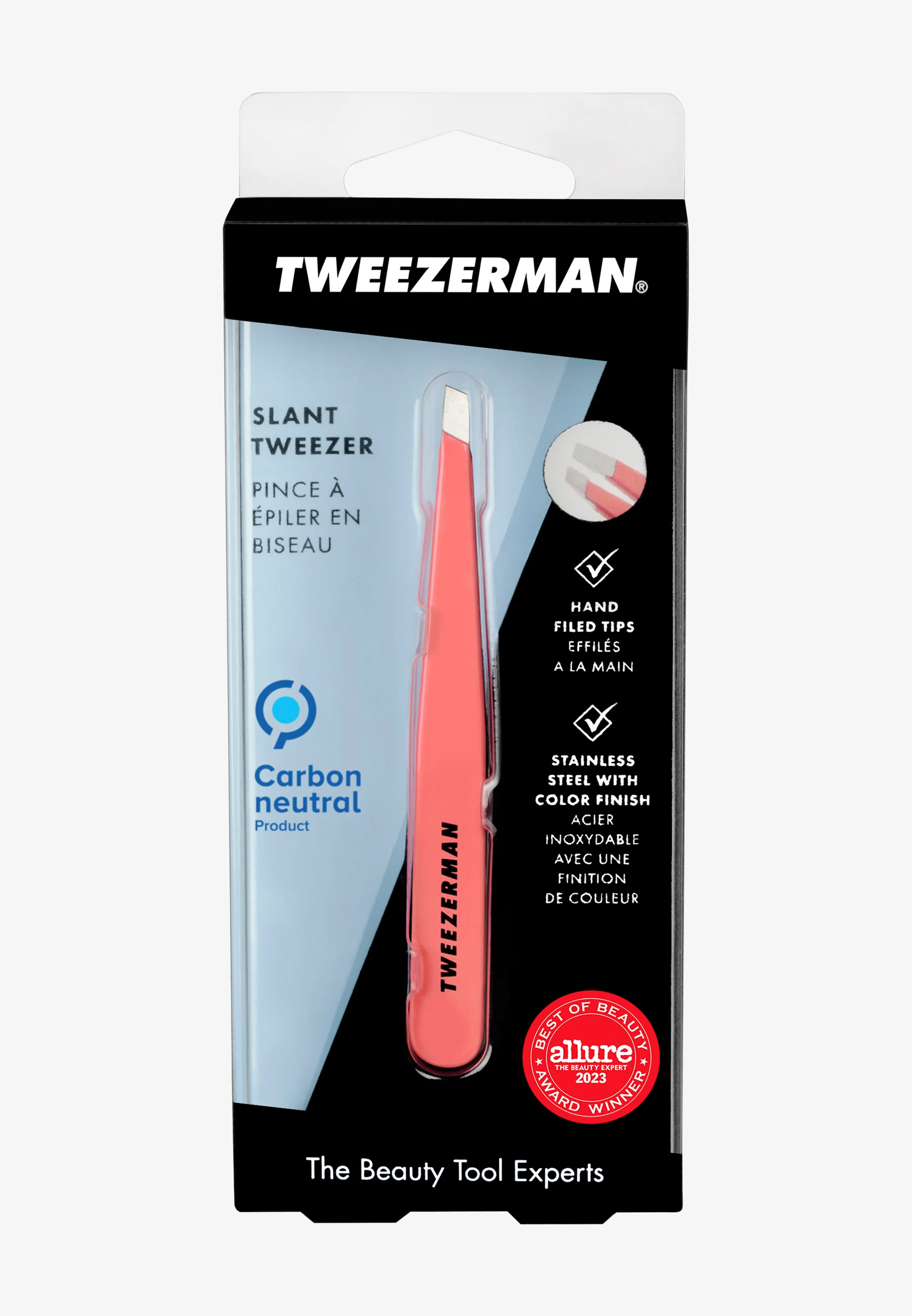 TWEEZERMAN ROSE GOLD SLANT TWEEZER - Accessori depilazione