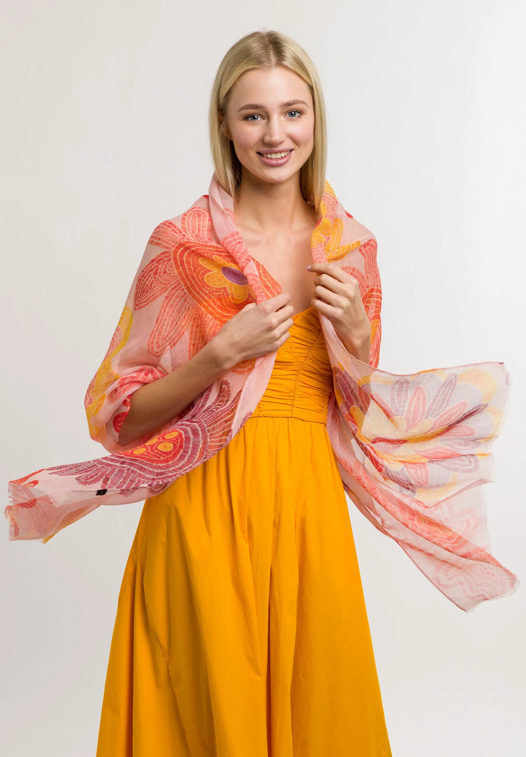 FRAAS FLORAL PRINT STOLA - Sciarpa