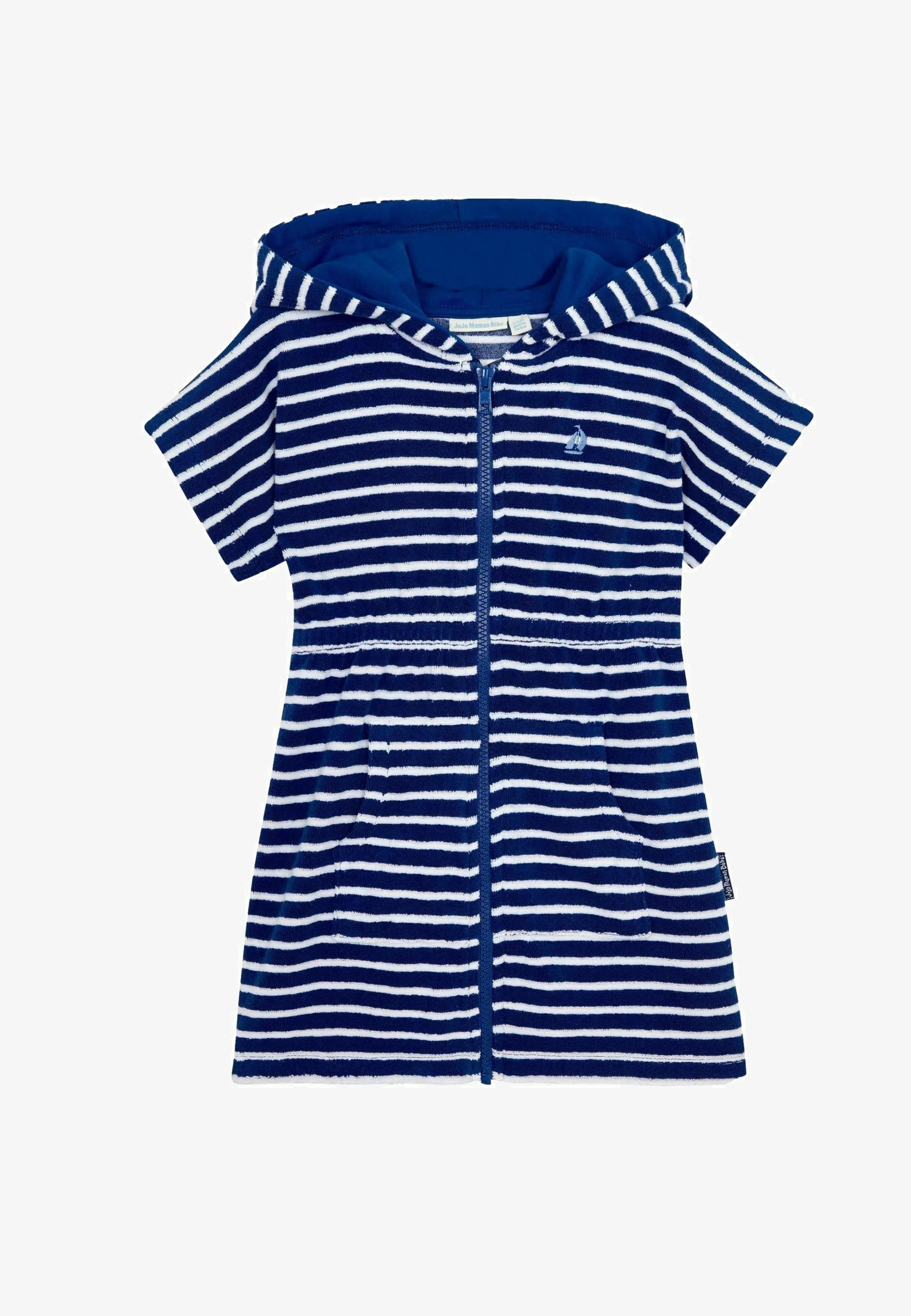 JoJo Maman Bébé STRIPE ZIP-UP REGULAR FIT - Telo da bagno