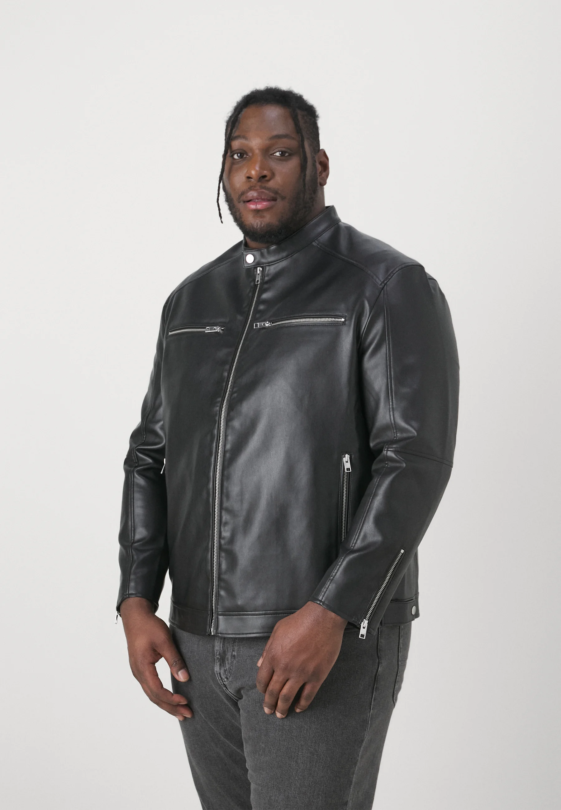 Jack & Jones JCOGRAIN JACKET - Giacca in similpelle