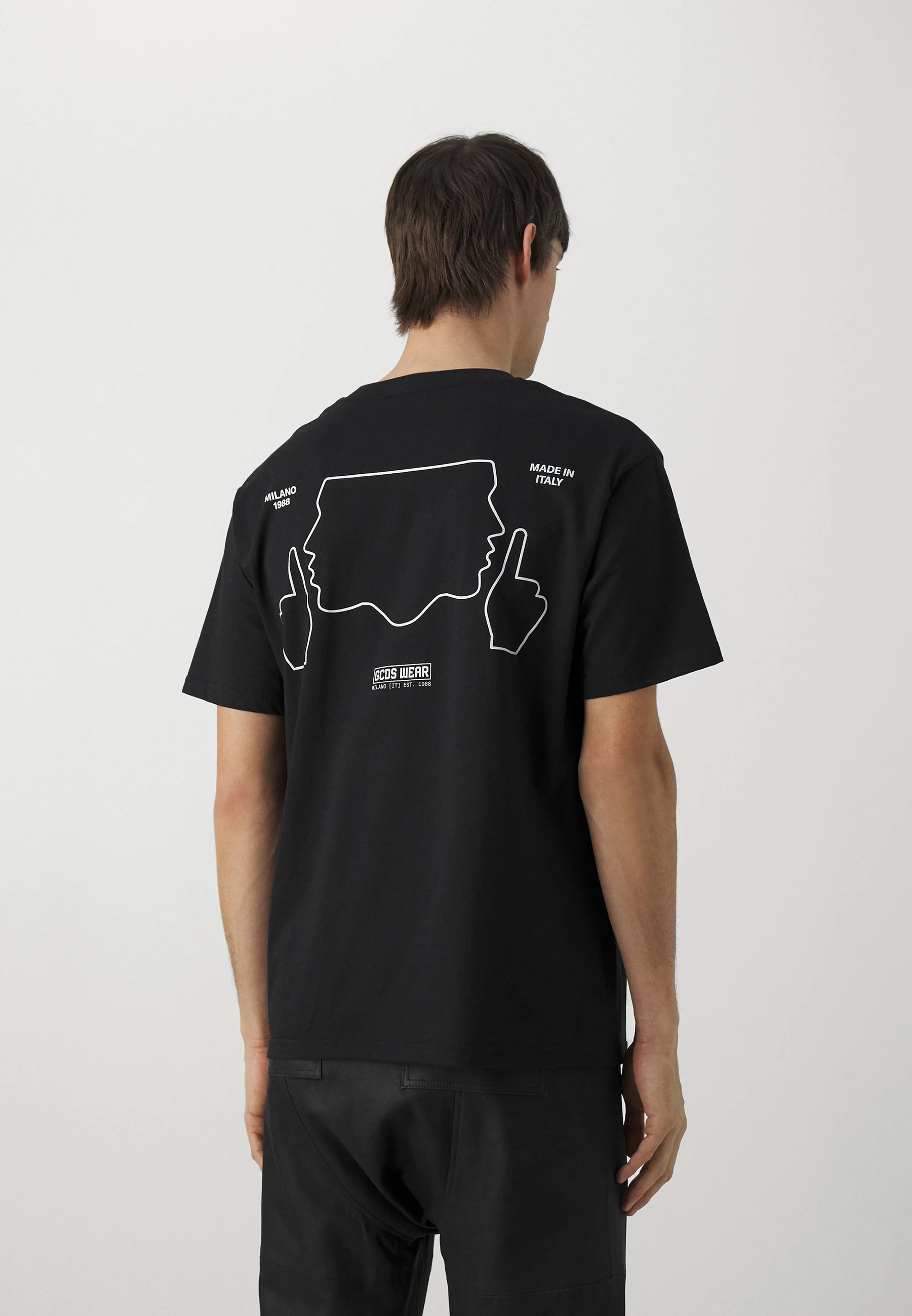 GCDS DO NOT TALK TO ME LOOSE UNISEX - T-shirt con stampa