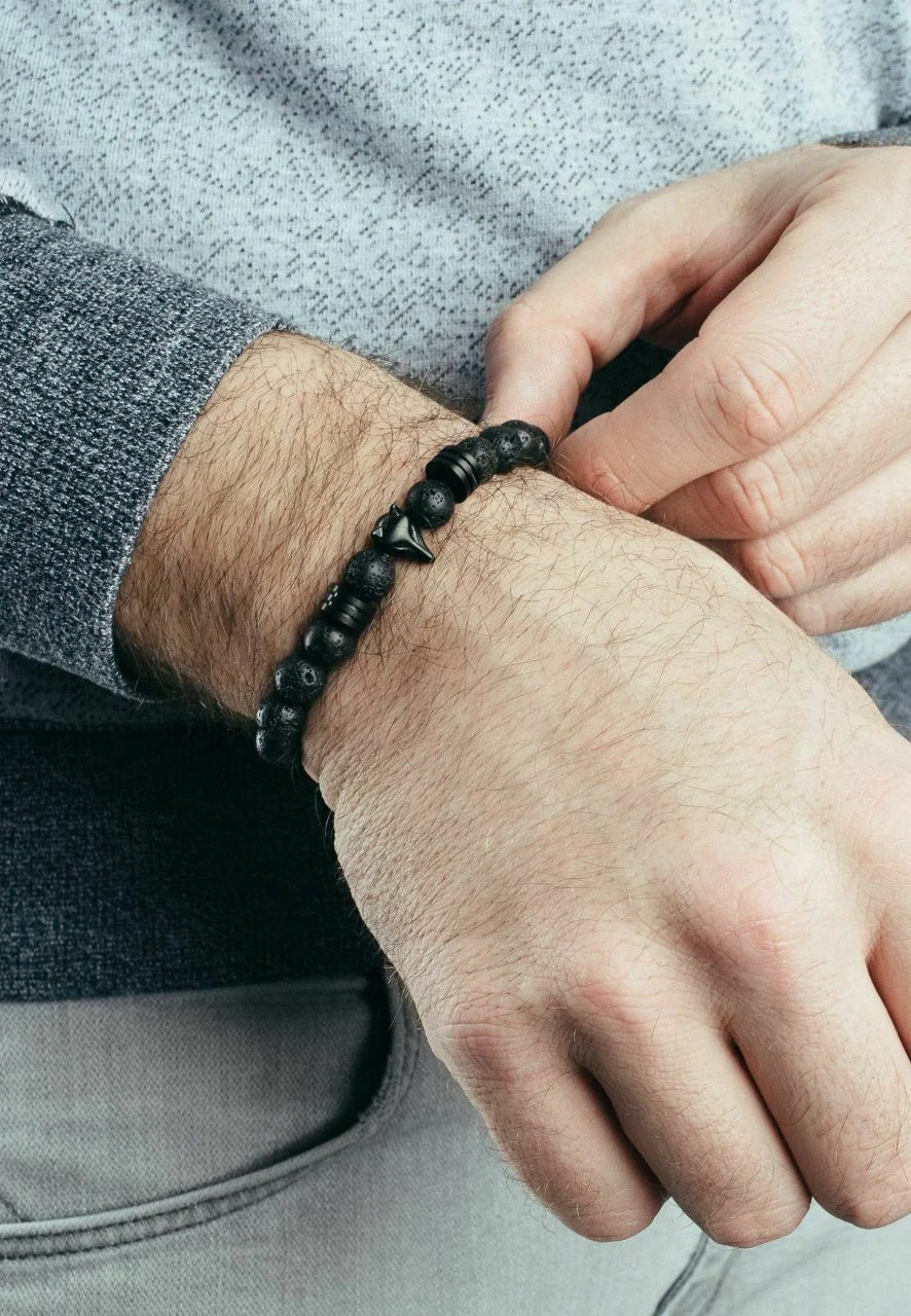 Akitsune OBSIDIAN- Bracciale