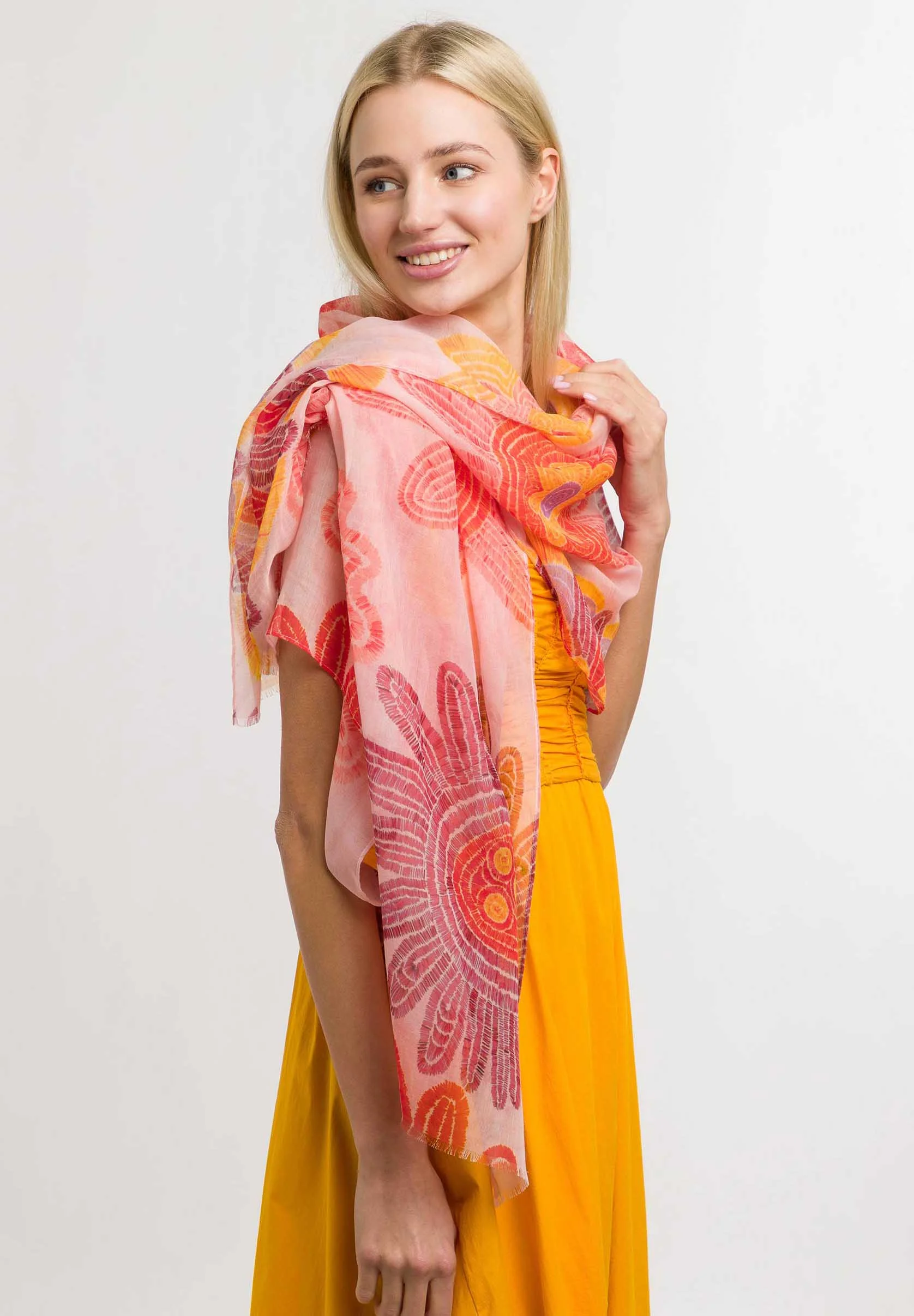 FRAAS FLORAL PRINT STOLA - Sciarpa