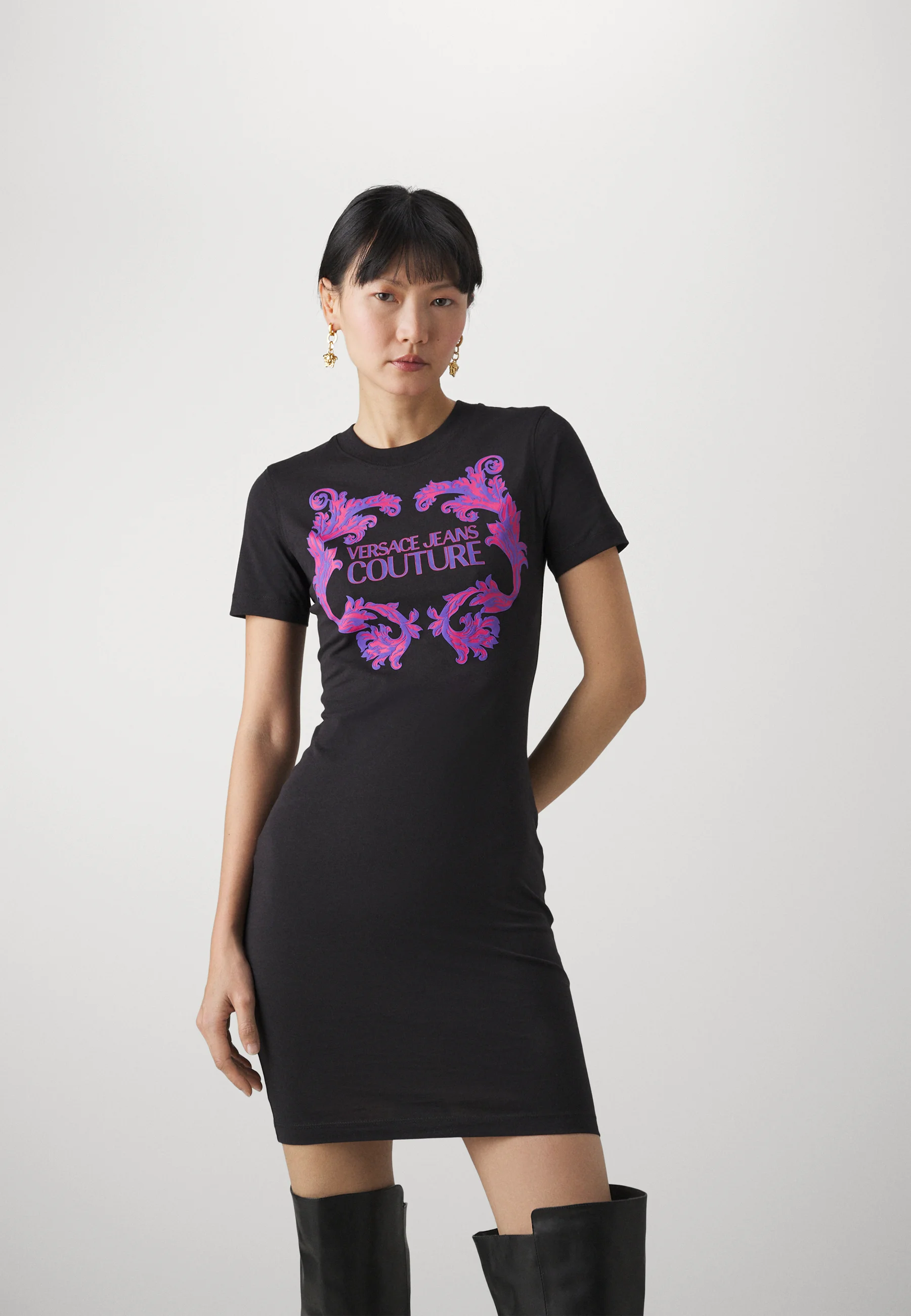 Jeans Couture LOGO BAROQUE - Vestito di maglina