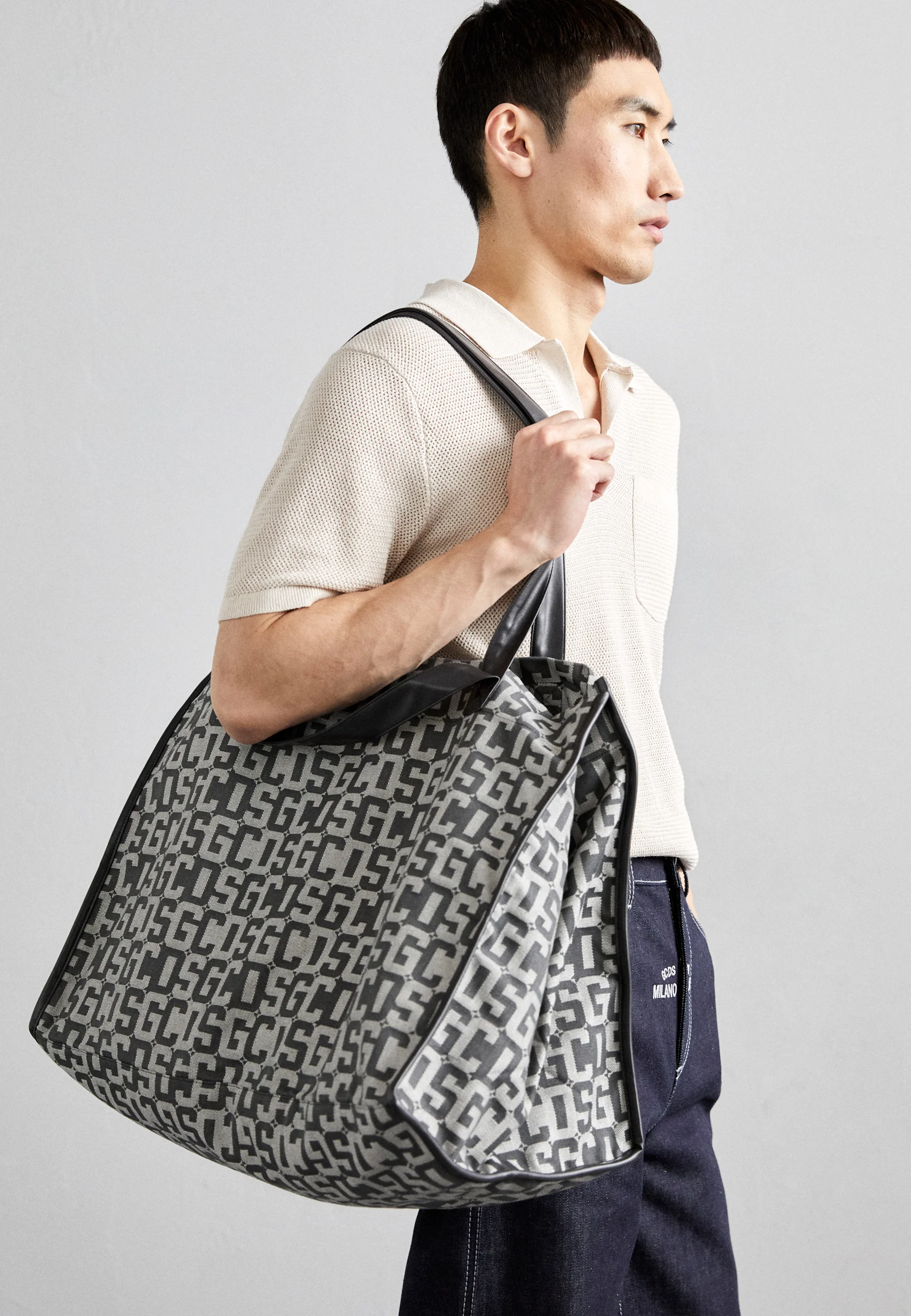 GCDS MONOGRAM BAG UNISEX - Shopping bag