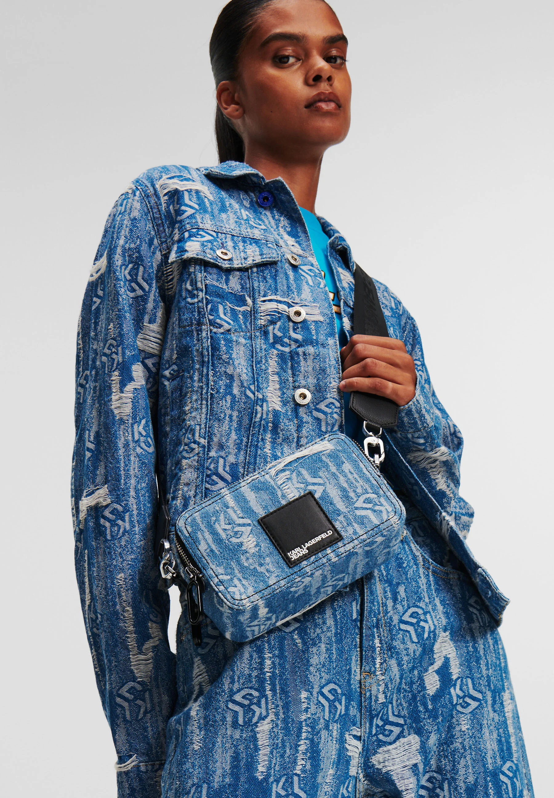 Karl Lagerfeld Jeans PATCH - Borsa macchina fotografica