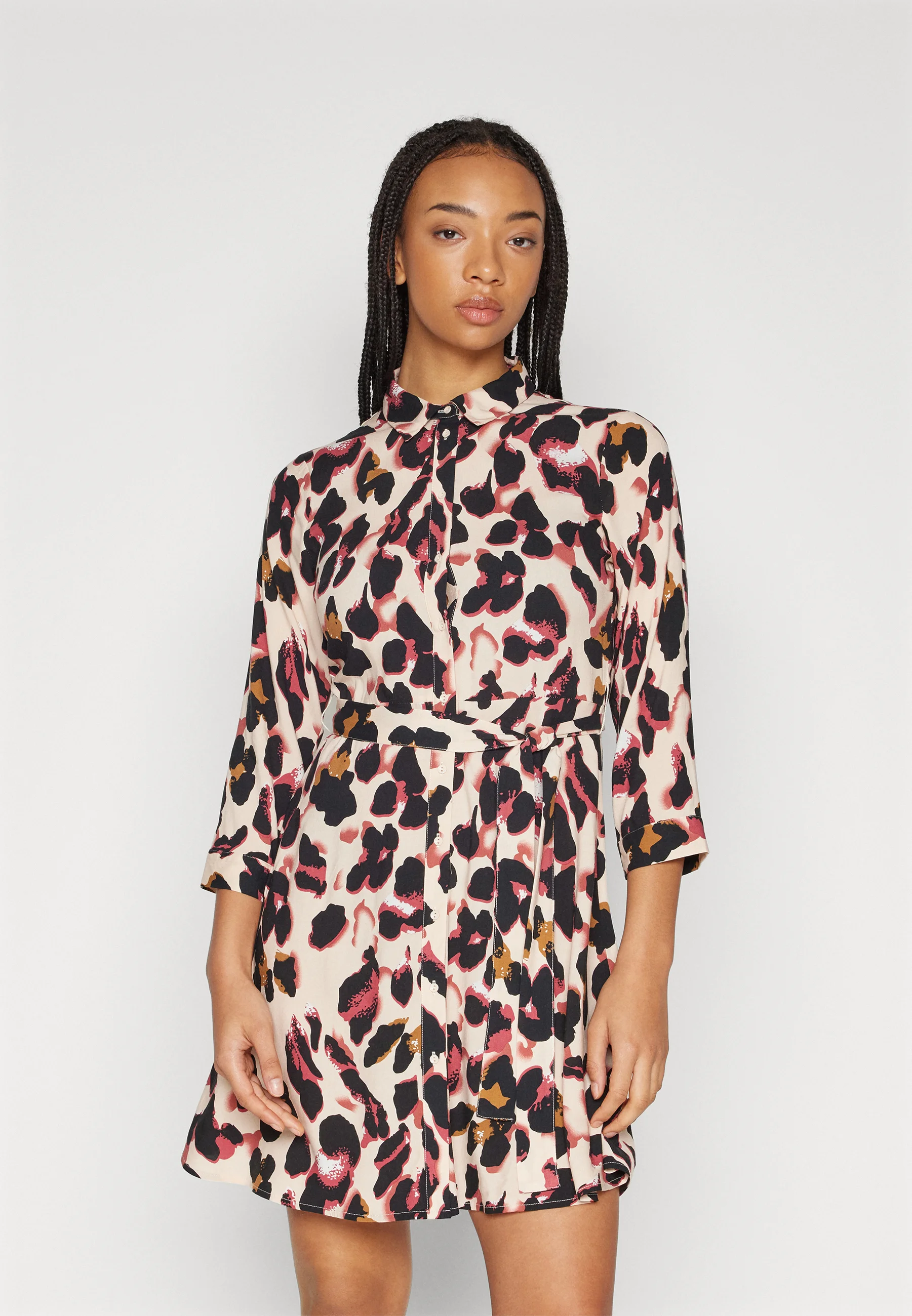 YAS YASSAVANNA 3/4 SHORT SHIRT DRESS - Abito a camicia