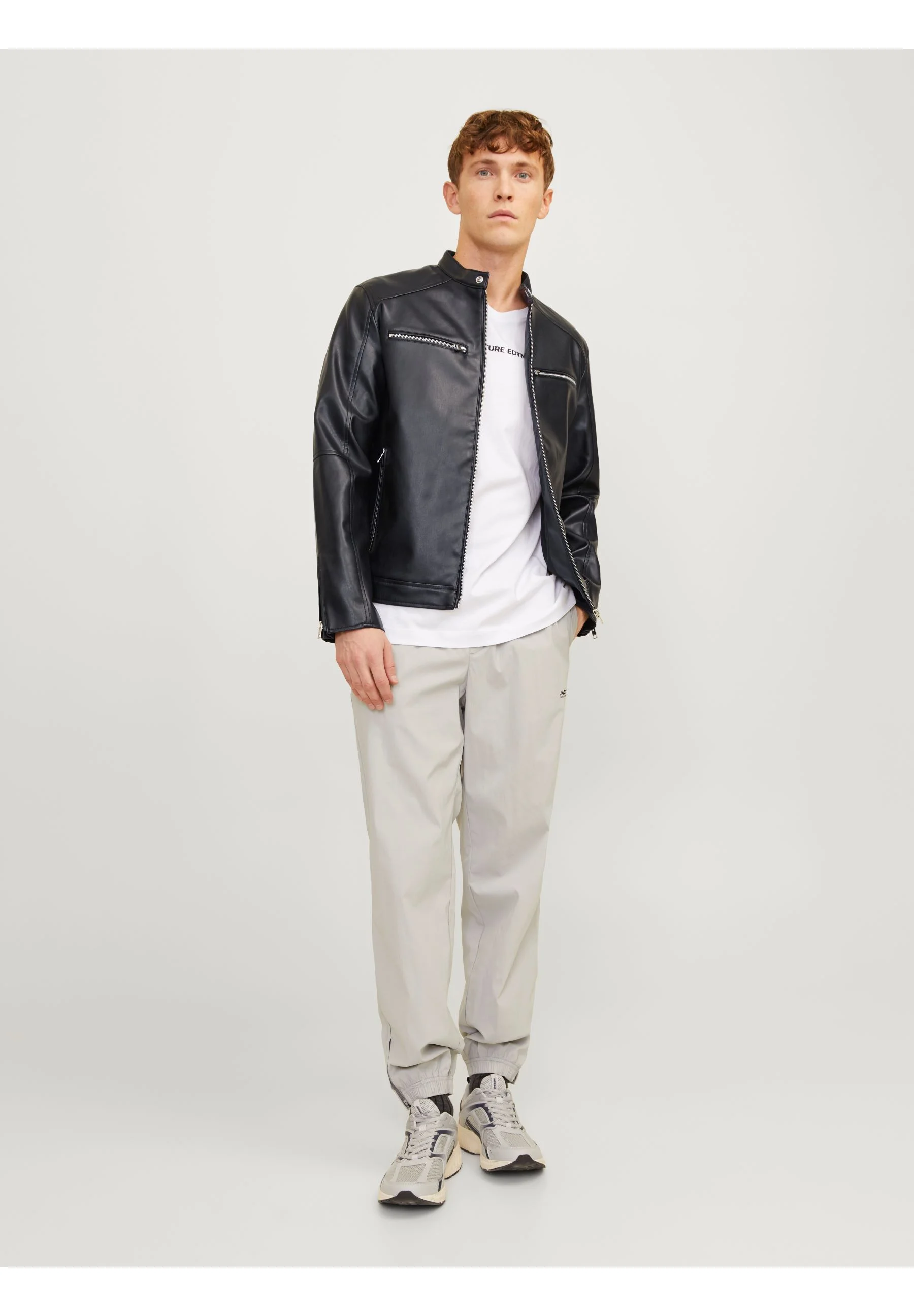 Jack & Jones JCOGRAIN JACKET - Giacca in similpelle