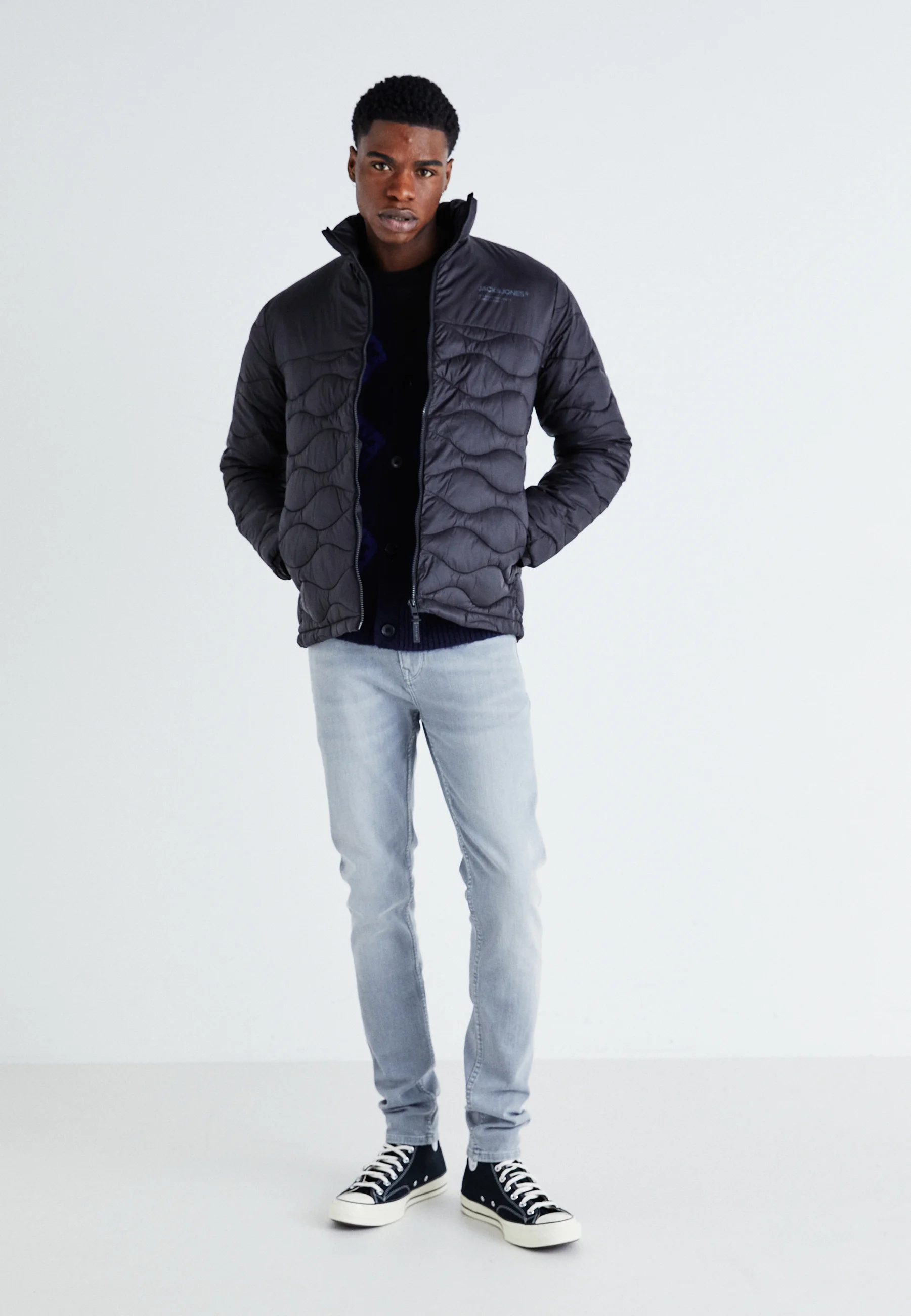 Jack & Jones JJENOAH PUFFER COLLAR - Giacca da mezza stagione