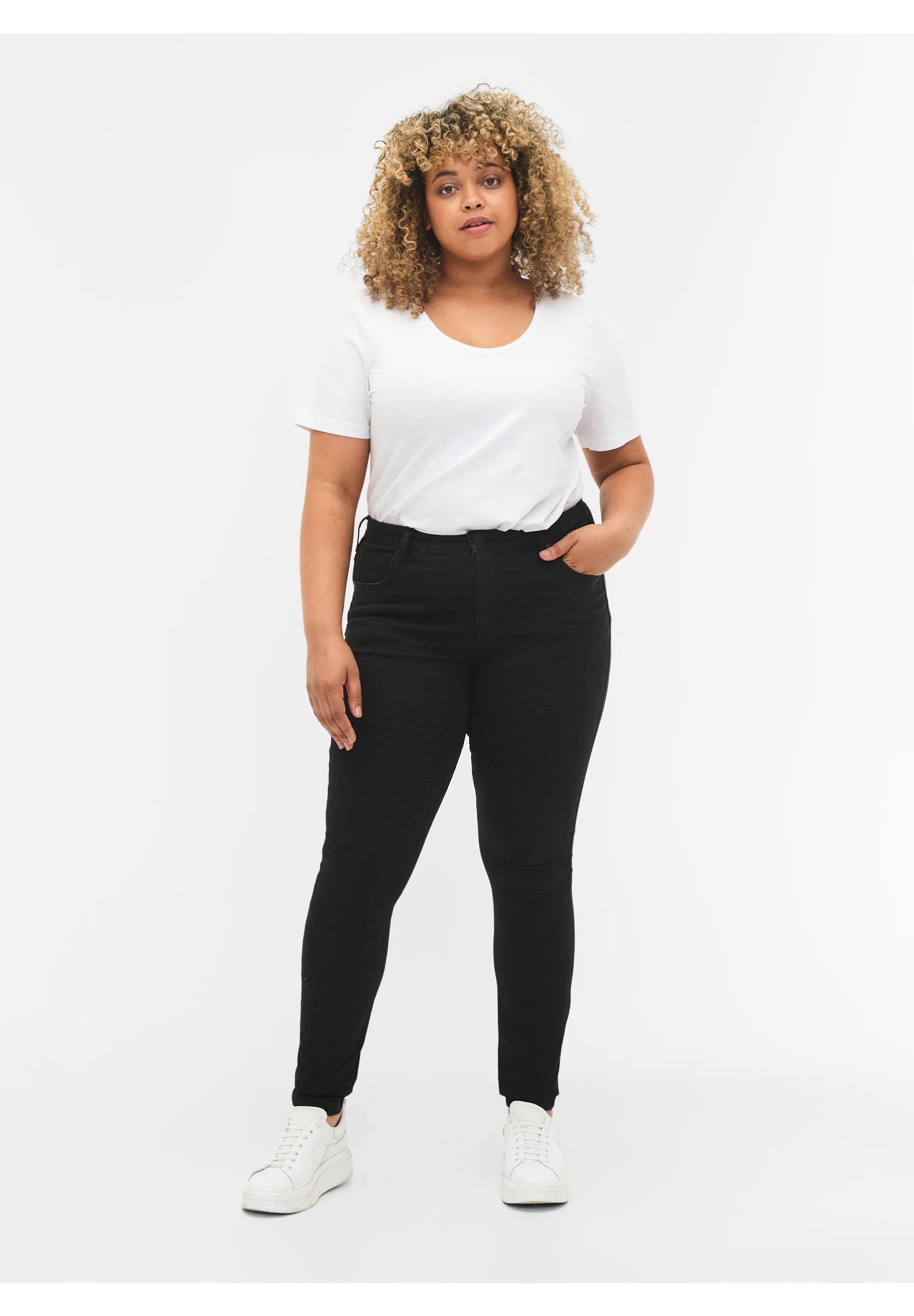 Zizzi LONG AMY - Jeans slim fit